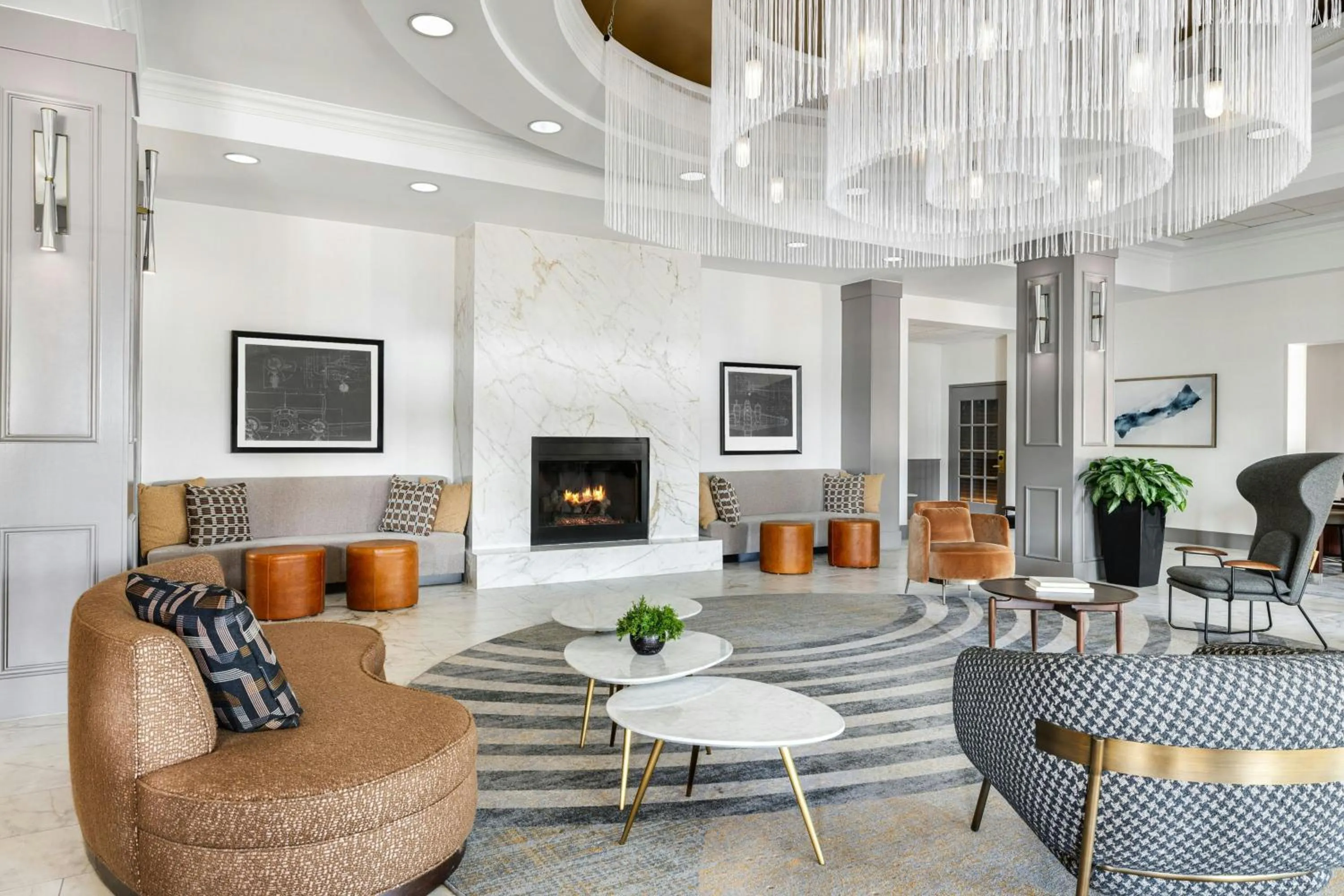 Lobby or reception in Chicago Marriott Midway