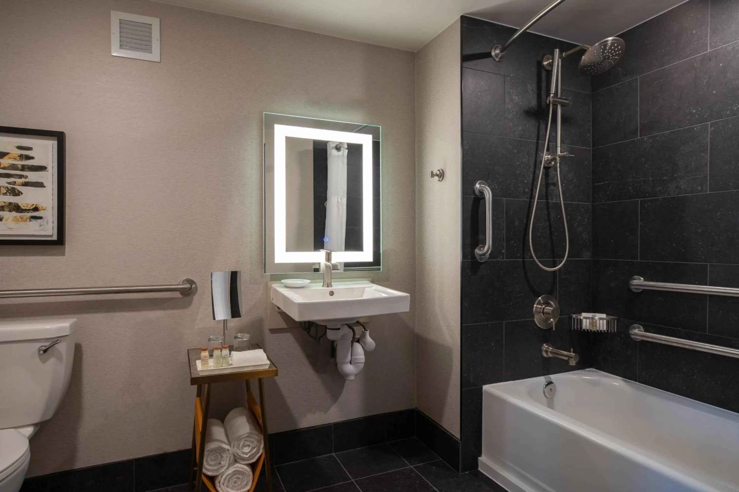 Bathroom in Renaissance Chicago North Shore Hotel