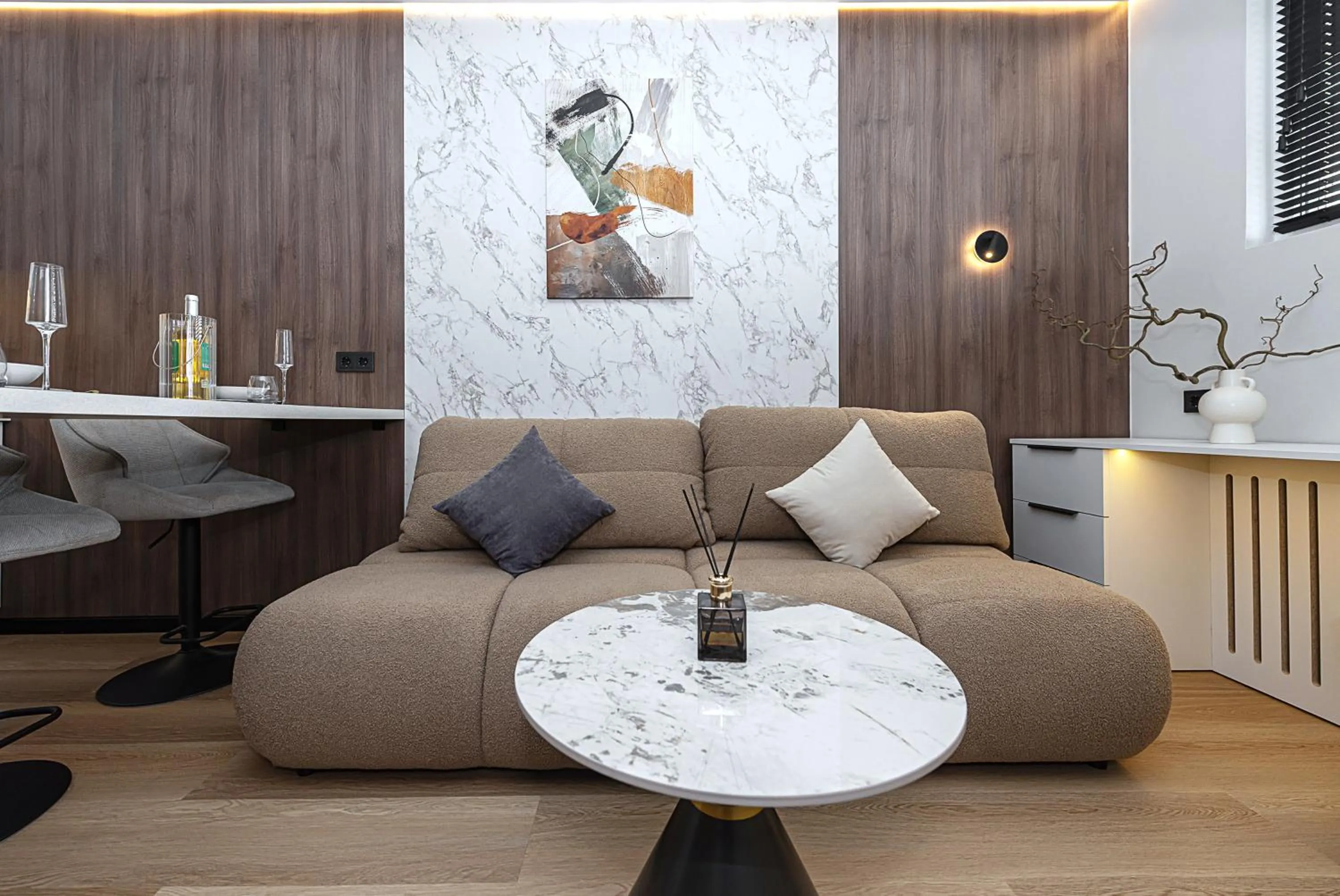 Seating area in Vilnius City Hotel