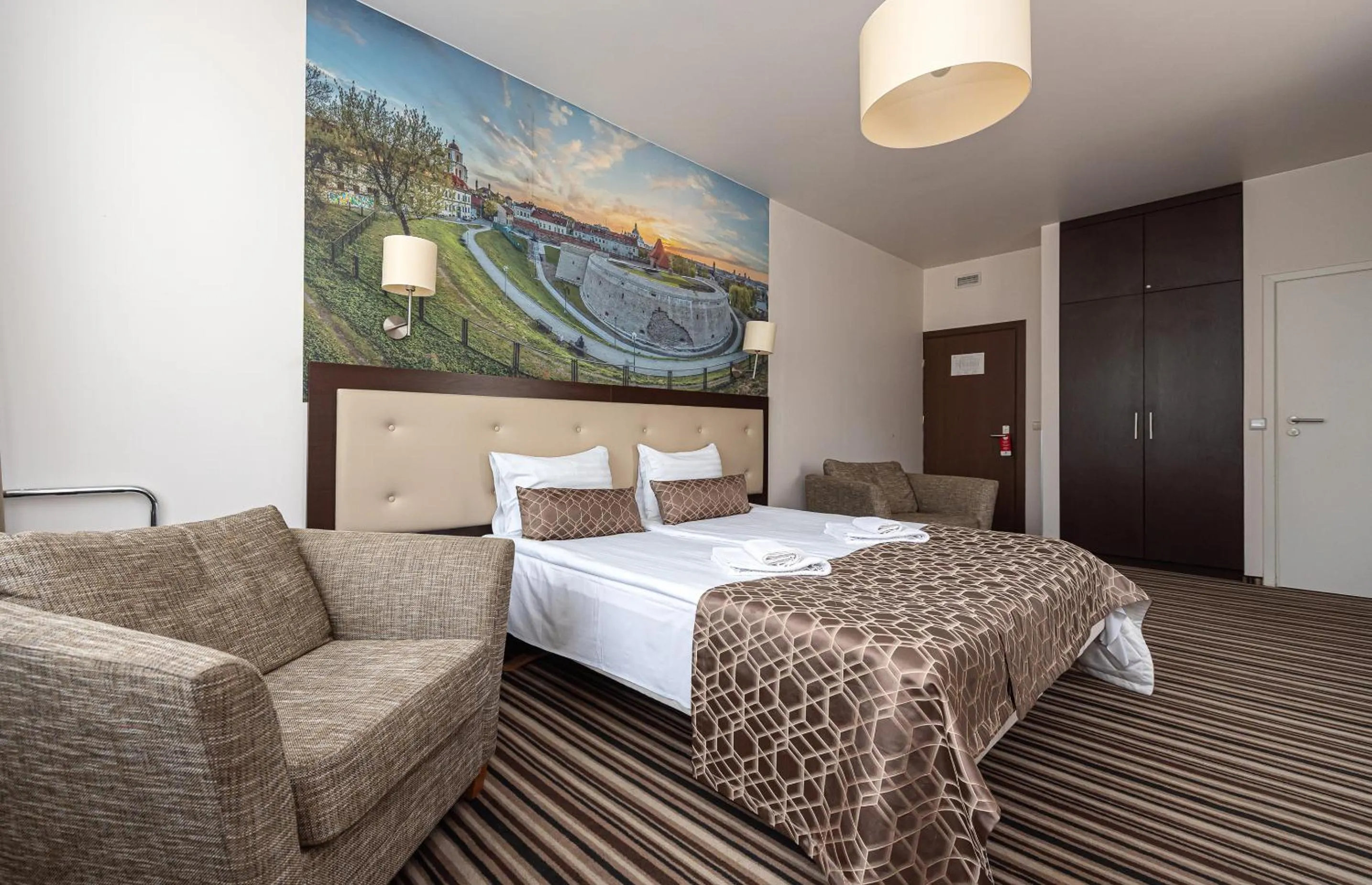 Bedroom, Bed in Vilnius City Hotel