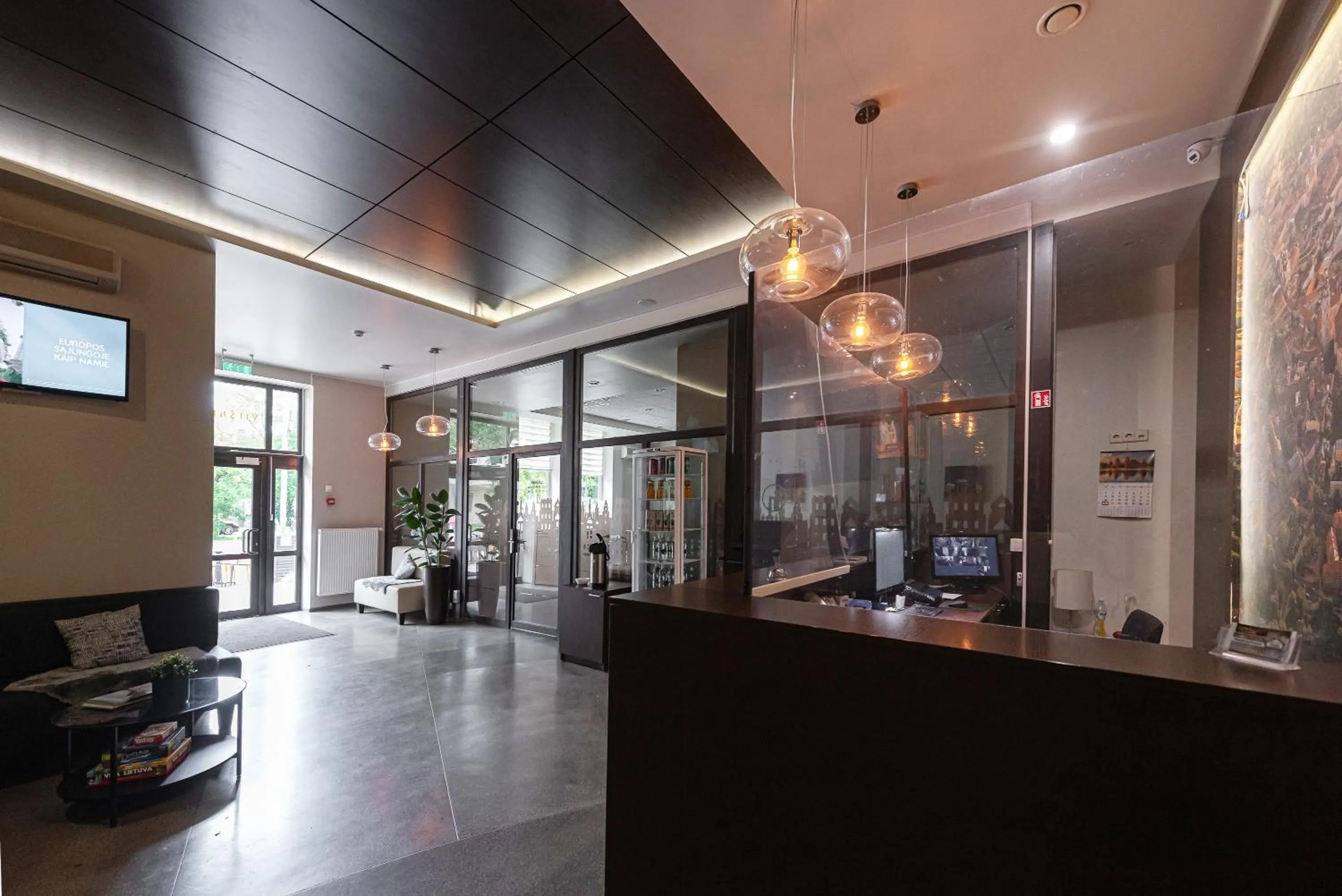 Lobby or reception in Vilnius City Hotel