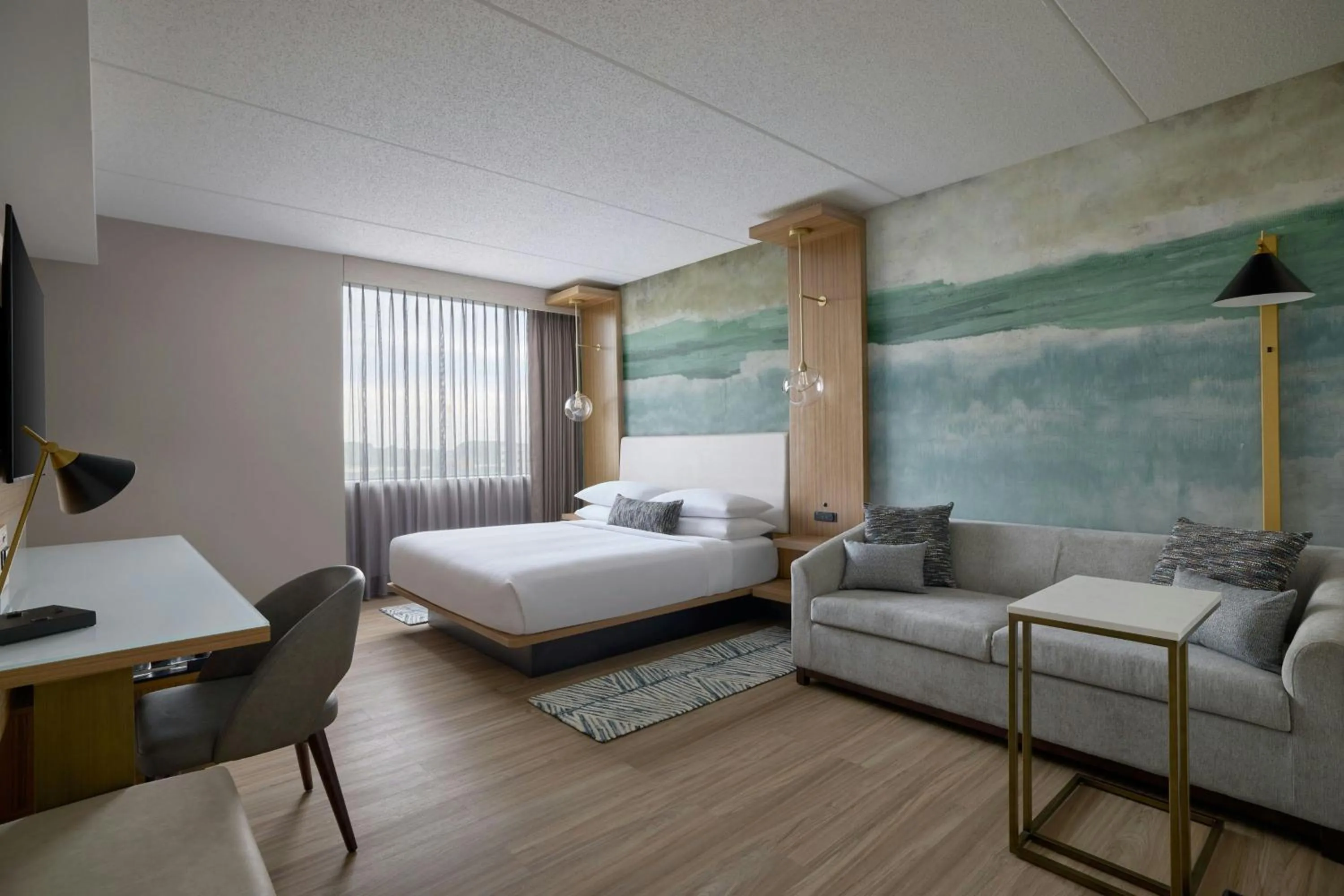 Bedroom, Bed in Chicago Marriott Northwest