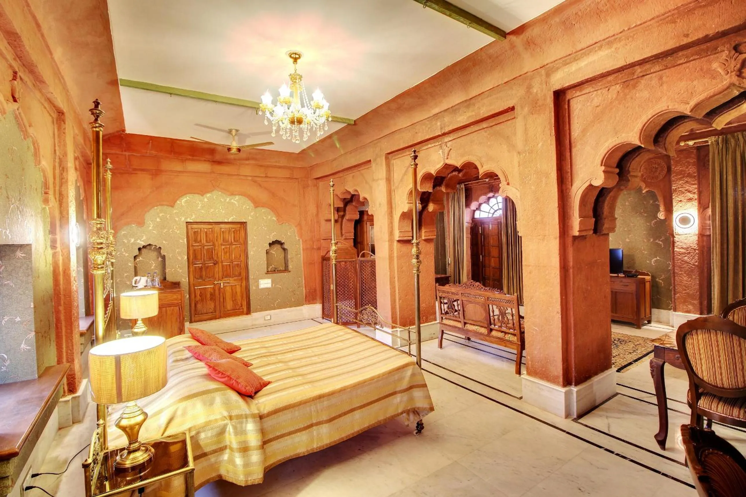 Photo of the whole room, Bed in The Fort Pokaran