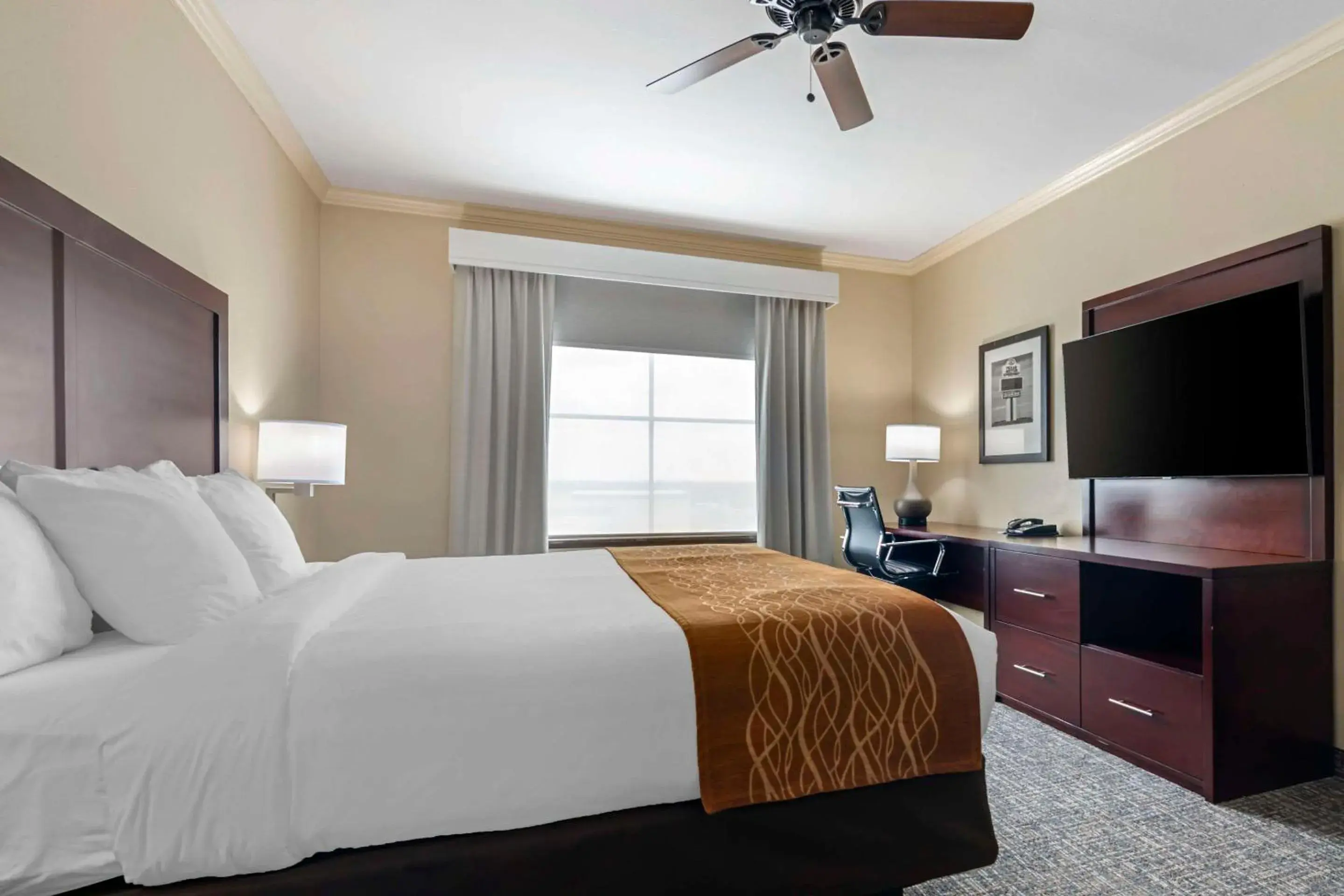 Bedroom, Bed in Comfort Inn & Suites Fort Worth - Fossil Creek