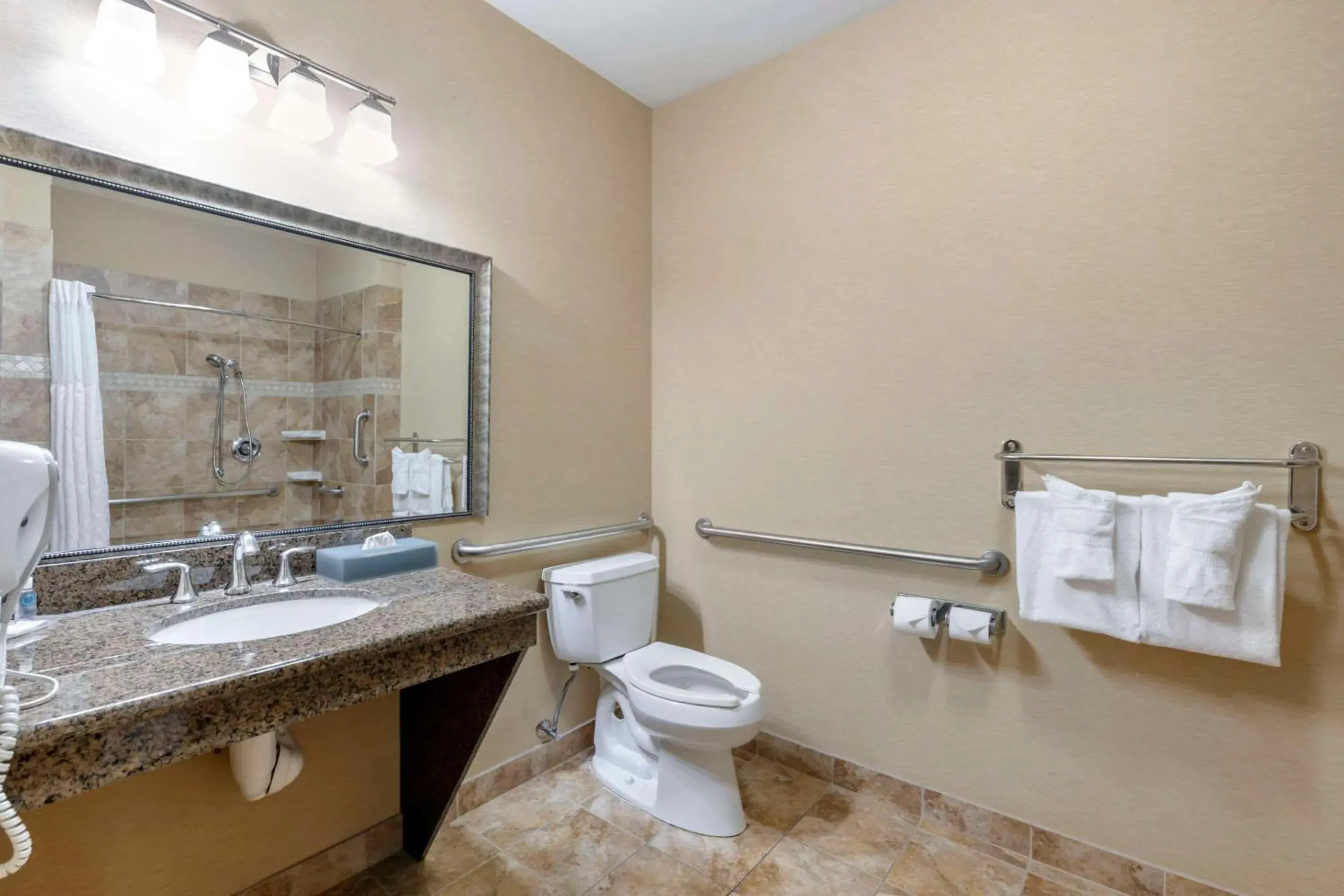 Bedroom, Bathroom in Comfort Inn & Suites Fort Worth - Fossil Creek