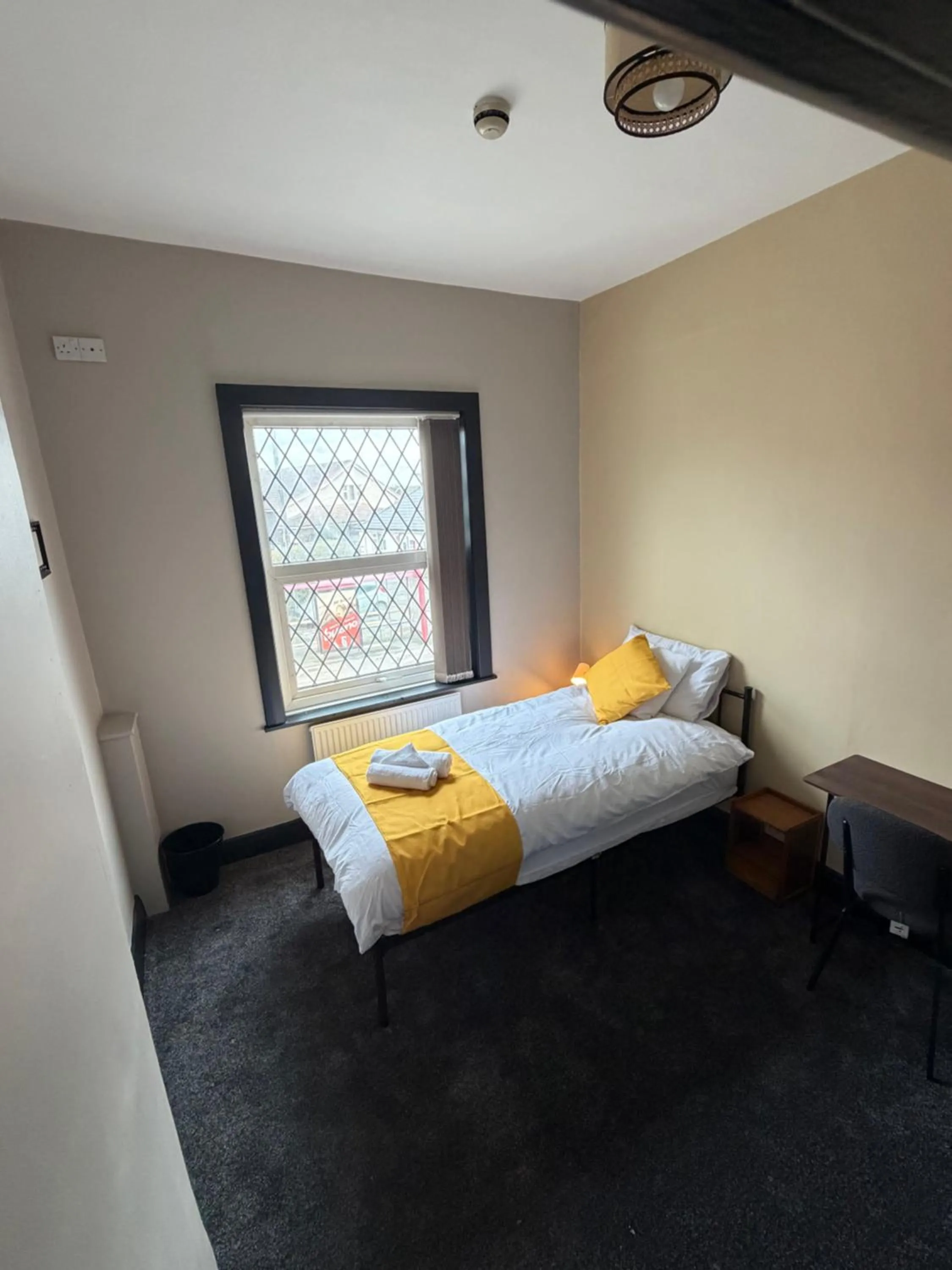 Bed in The Victoria Bar & Hotel