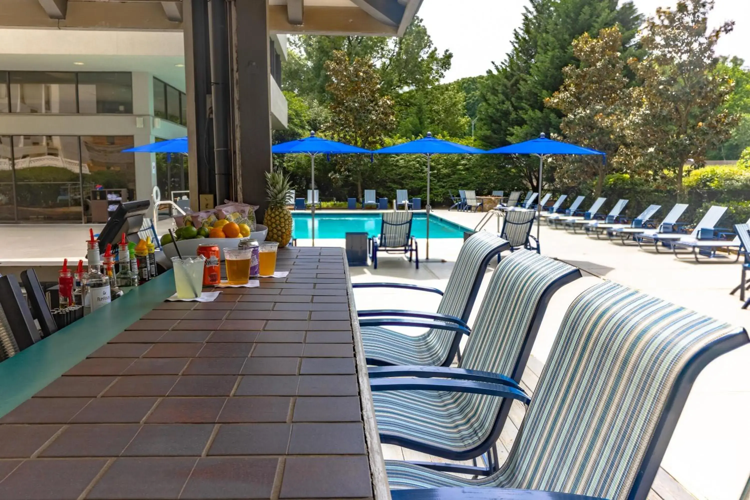 Pool view in Sonesta Charlotte Lower South End Pool view in Sonesta Charlotte Lower South End