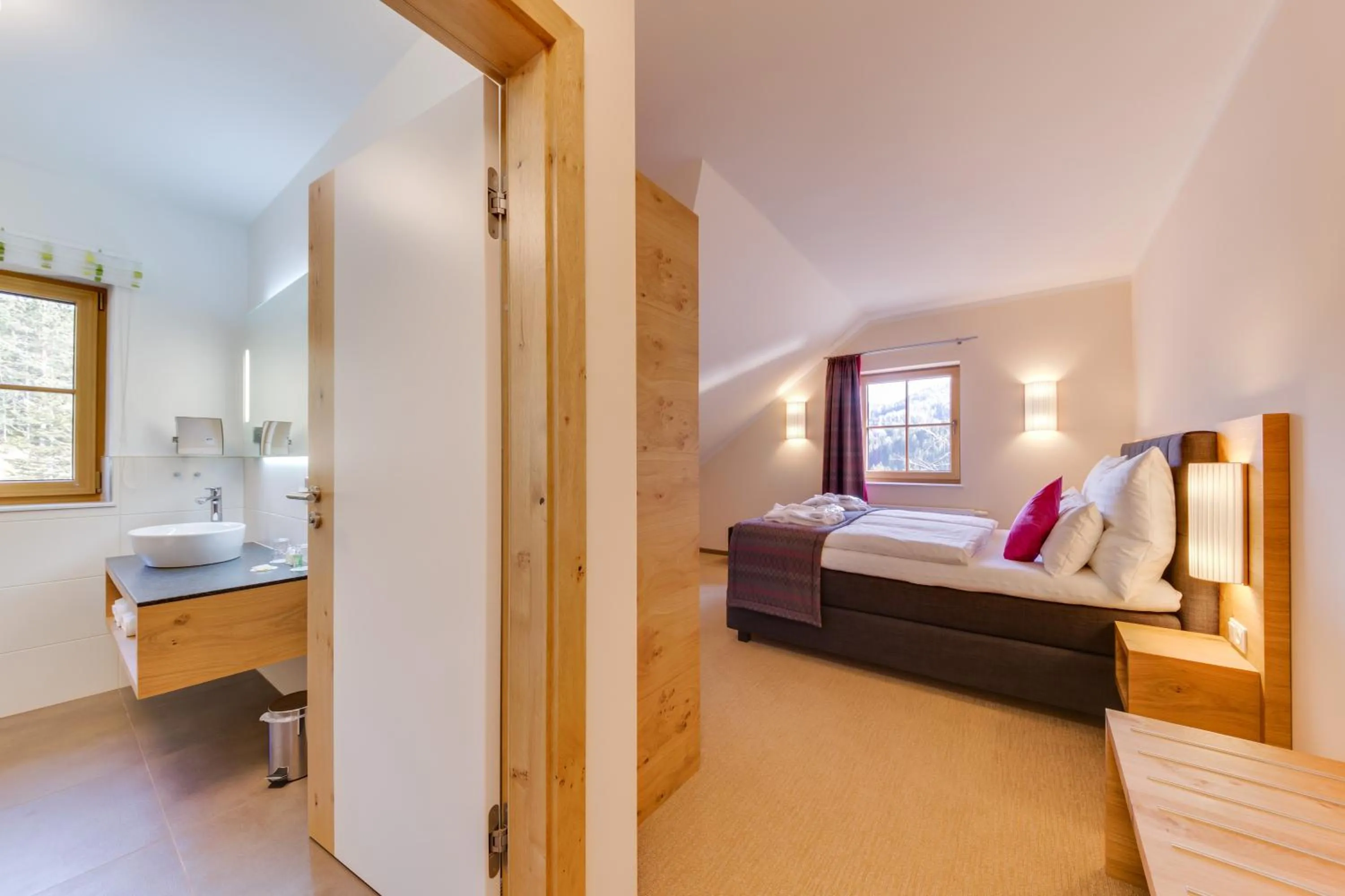 Bathroom, Bed in R&R Residenzen Aparthotel