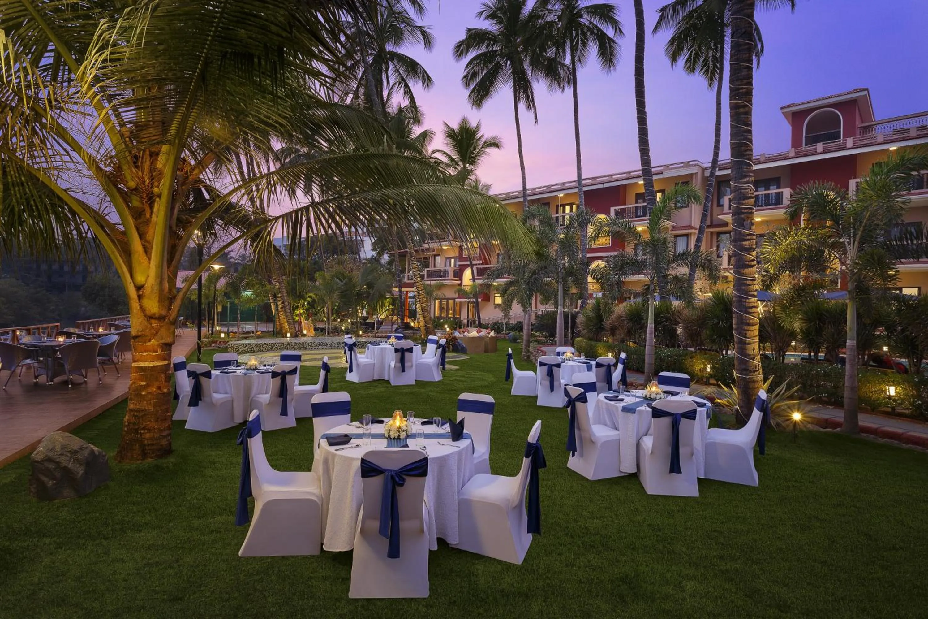 Seating area in Lazy Lagoon, Baga A Lemon Tree Resort, Goa