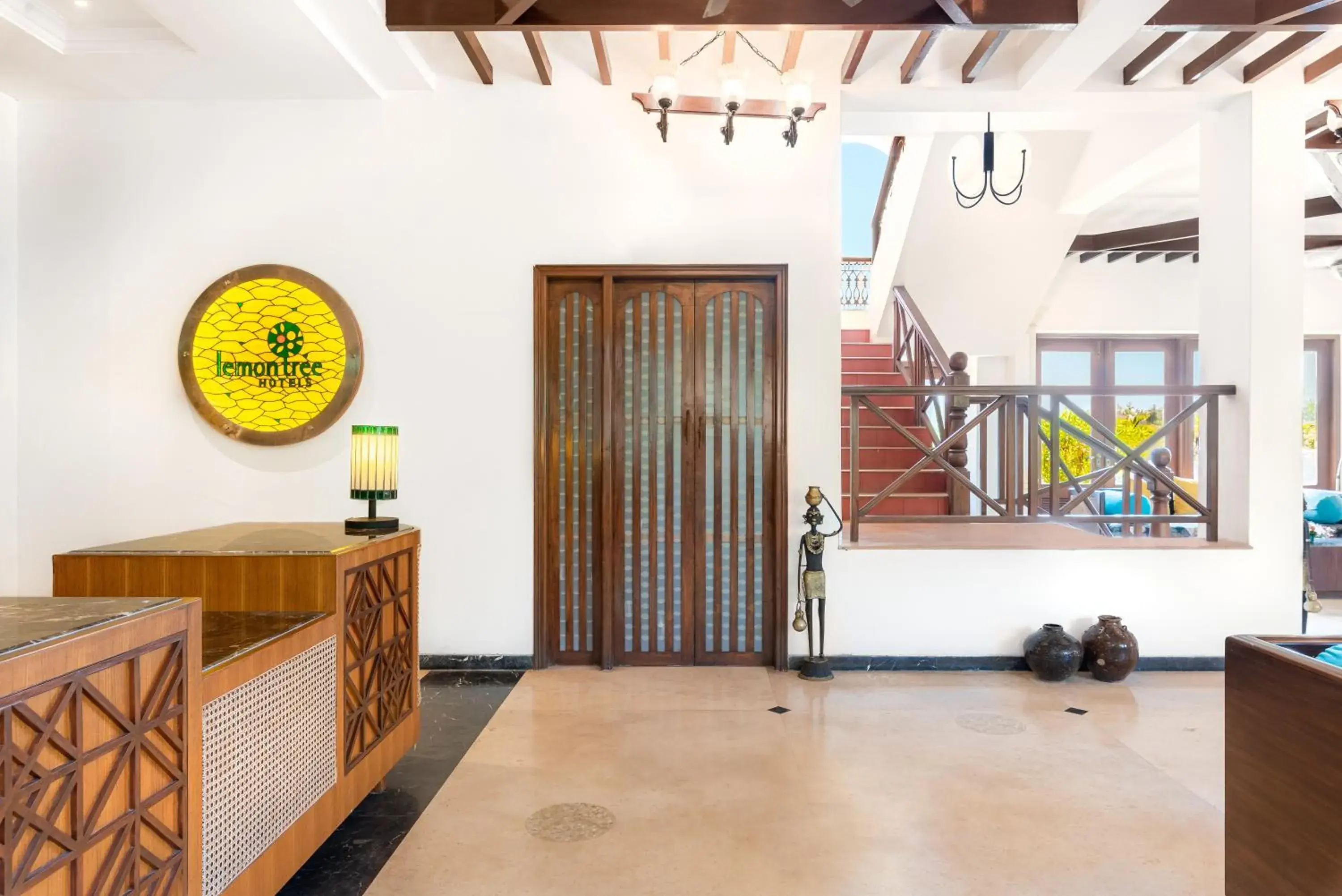 Lobby or reception in Lazy Lagoon, Baga A Lemon Tree Resort, Goa Lobby or reception in Lazy Lagoon, Baga A Lemon Tree Resort, Goa