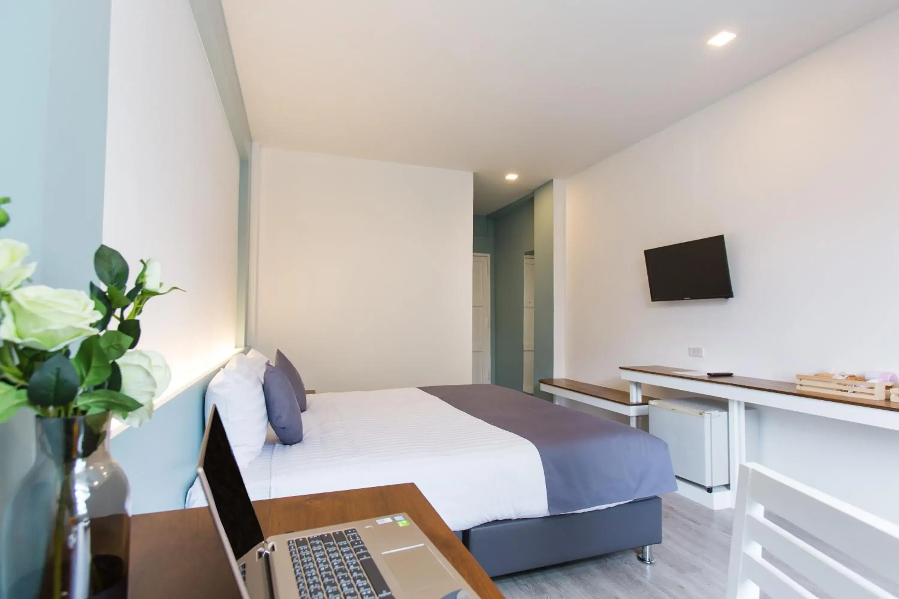 Bed in At the Train Chiang Mai Hotel Bed in At the Train Chiang Mai Hotel