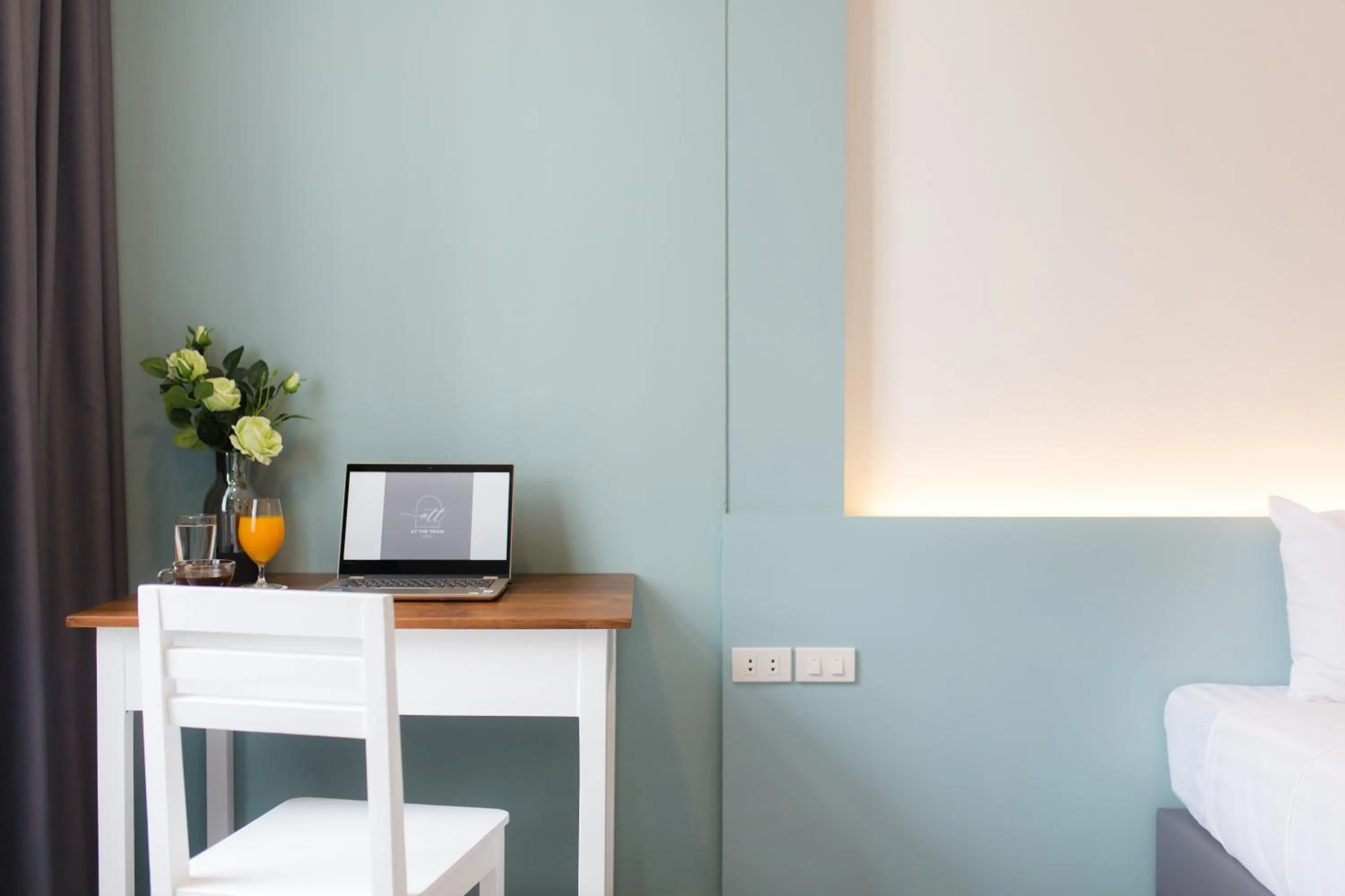 Bed in At the Train Chiang Mai Hotel