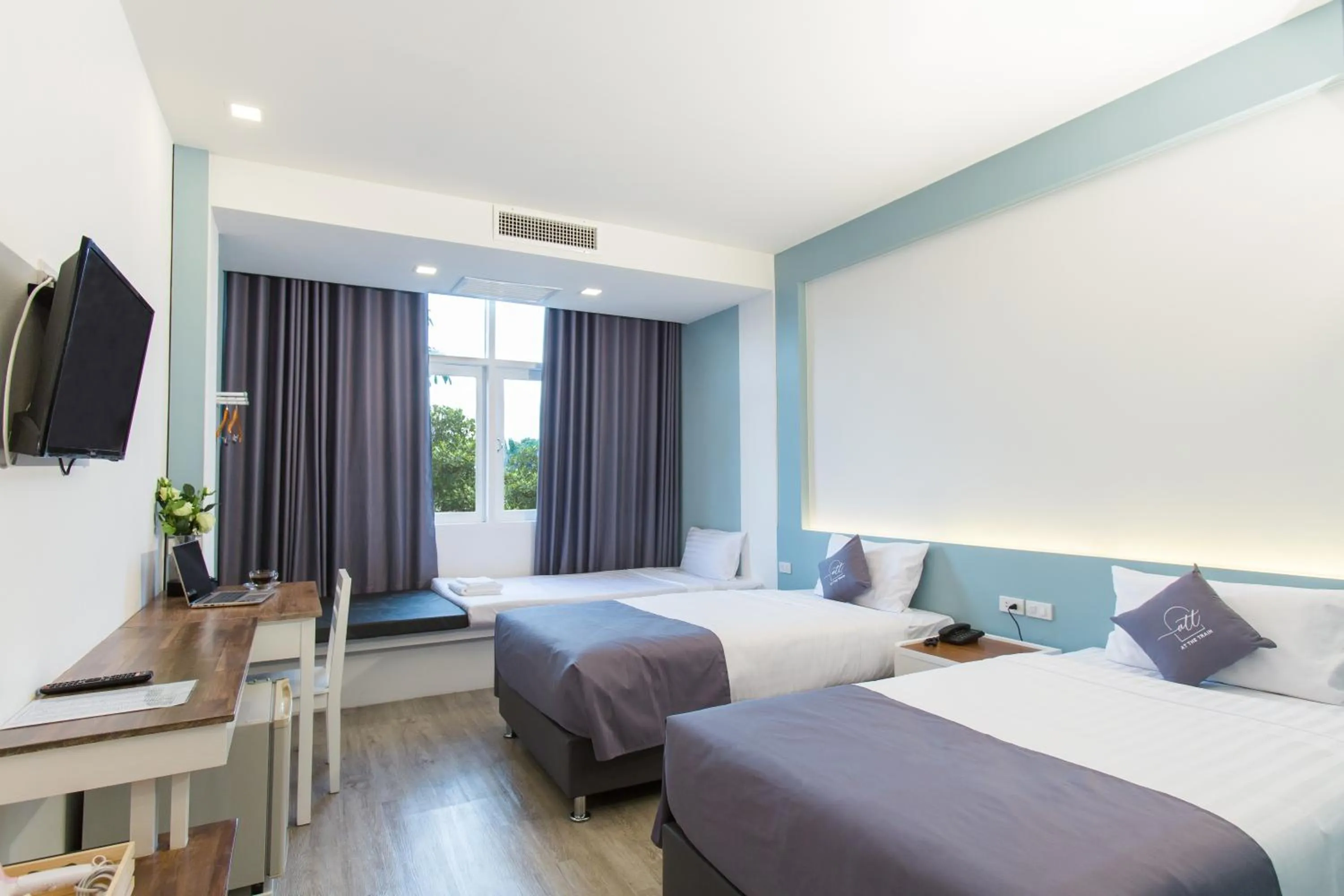 Photo of the whole room, Bed in At the Train Chiang Mai Hotel