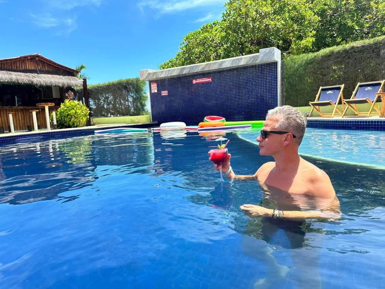 Pool view in Pousada Solar Dos Carneiros