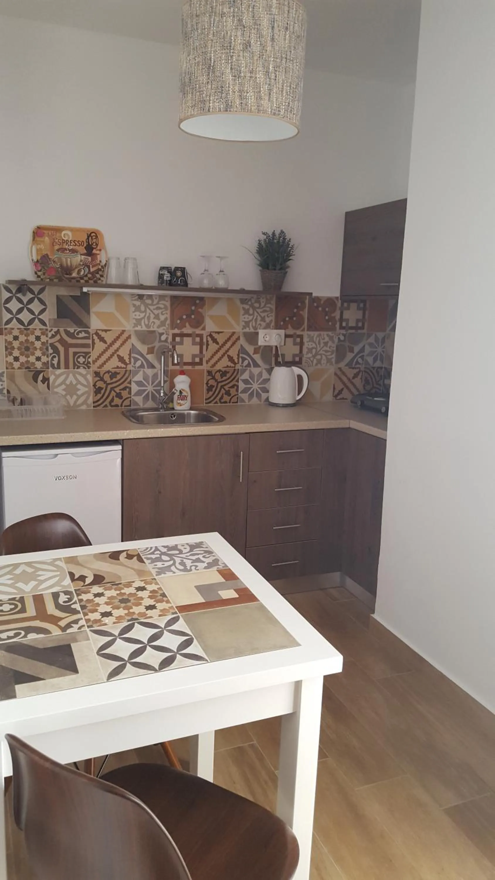 Kitchen or kitchenette in Sky Beach Hotel