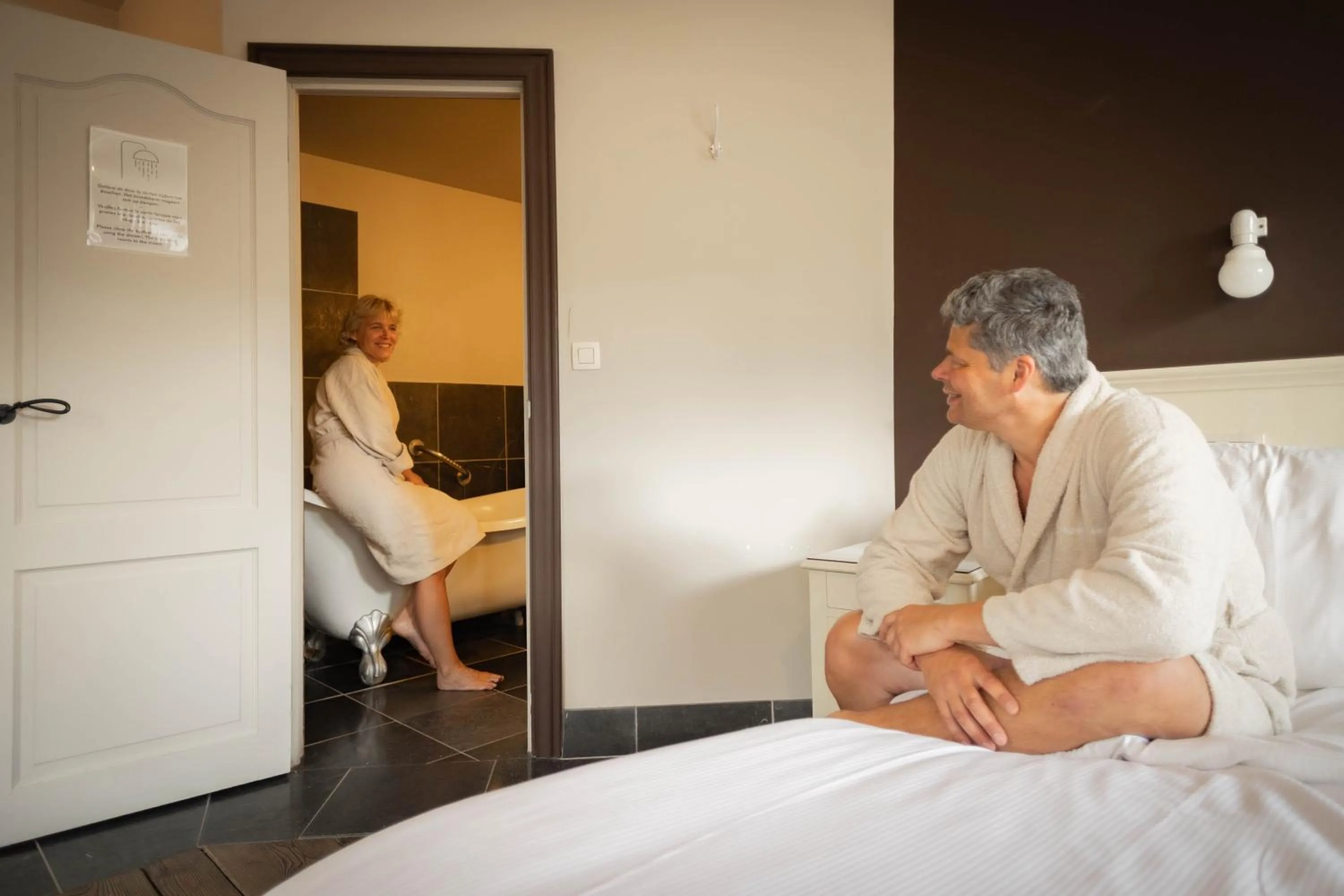 Bedroom in Thermae Grimbergen Hotel