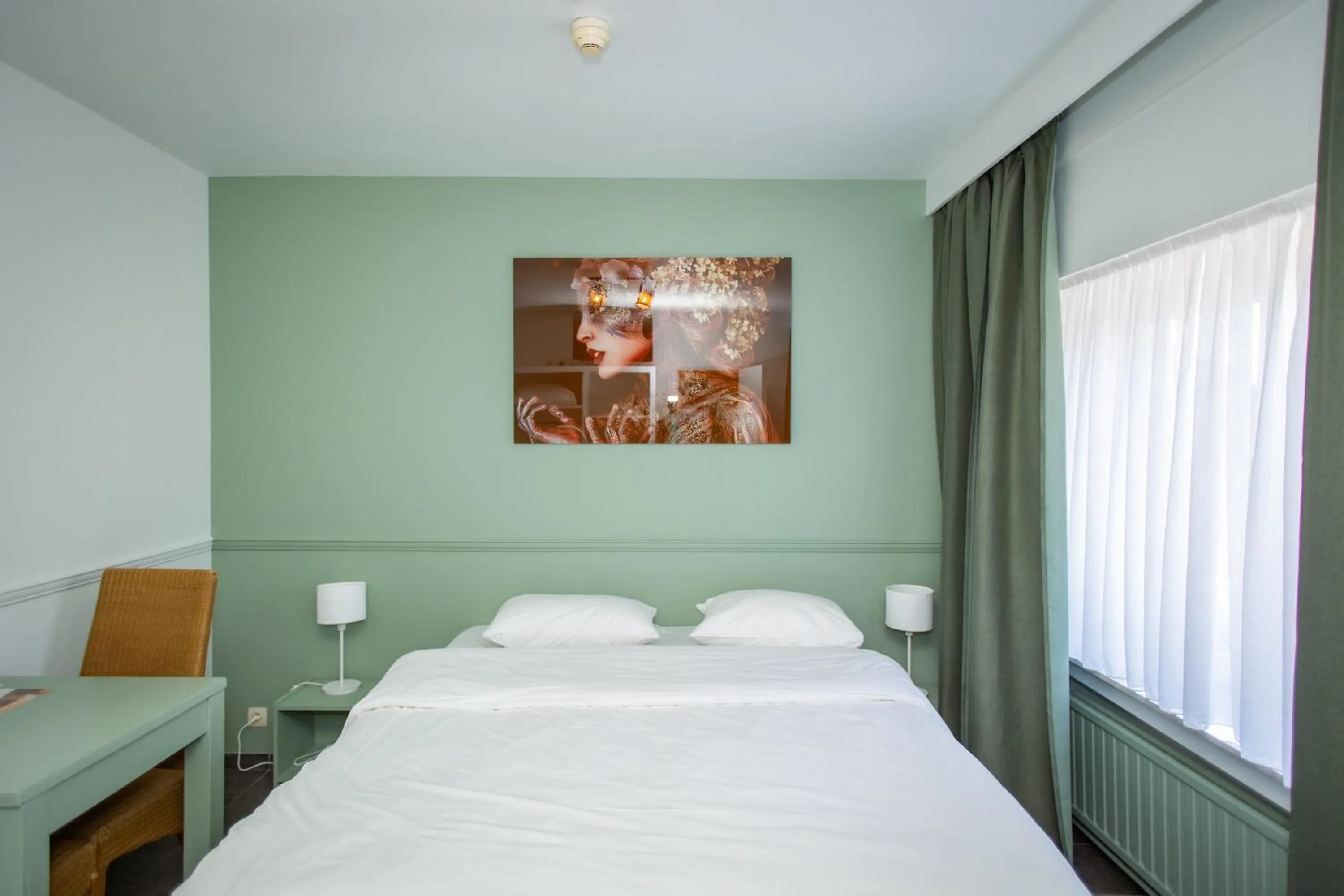 Bed in Thermae Grimbergen Hotel