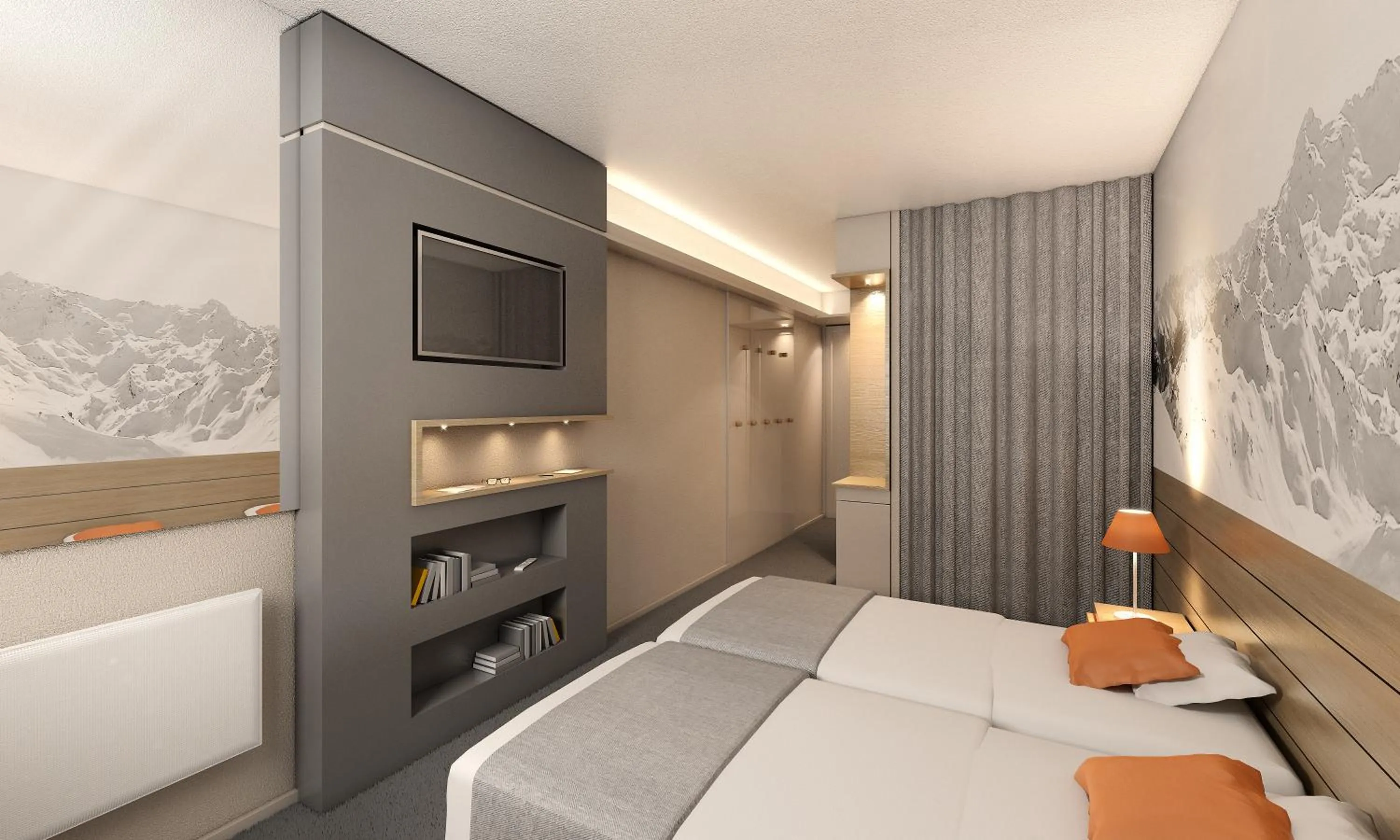 Bedroom, Bed in Hôtel Club MMV Les Brévières