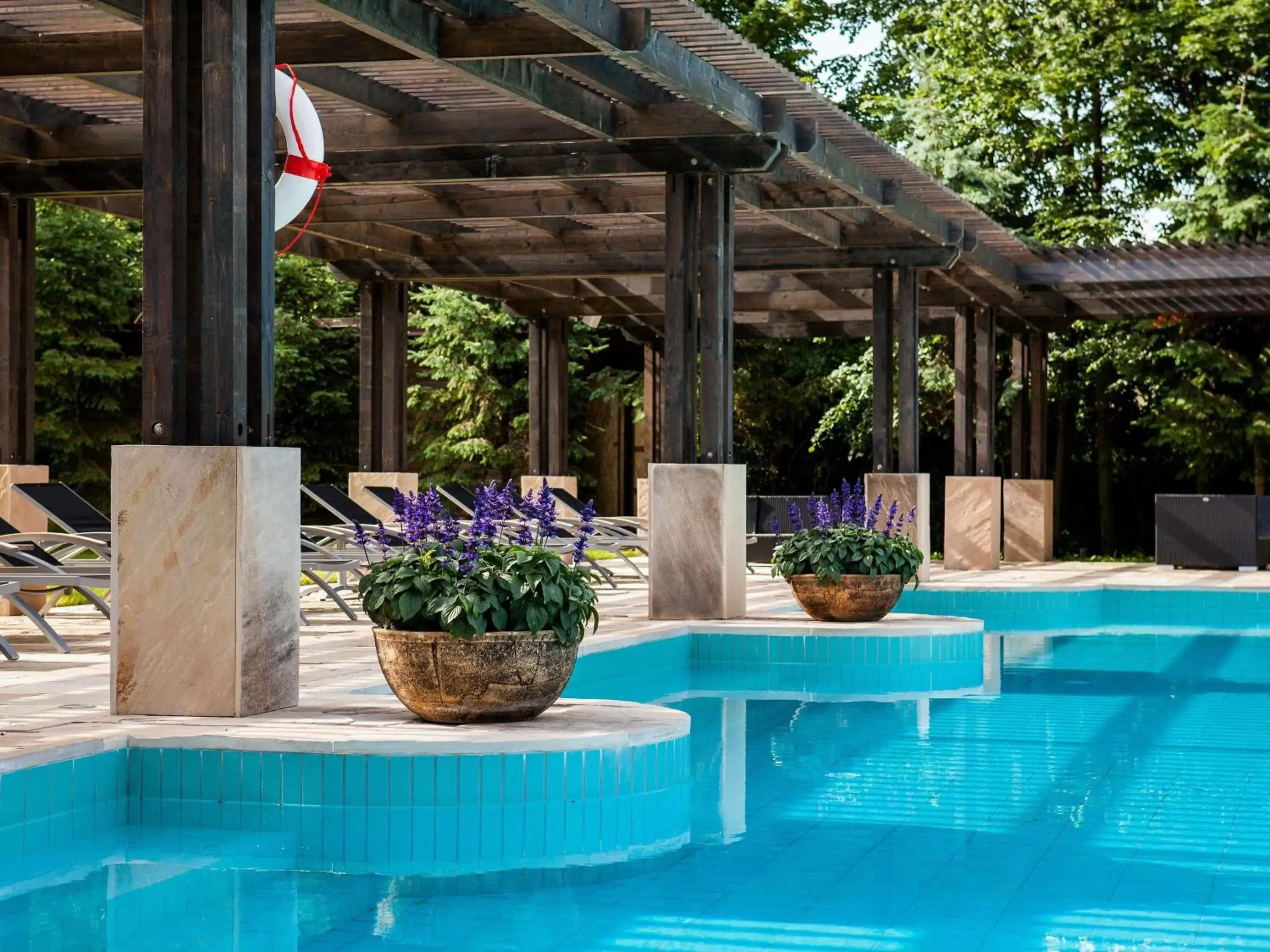 Pool view in Mercure Palanga Vanagupe Resort & SPA Pool view in Mercure Palanga Vanagupe Resort & SPA