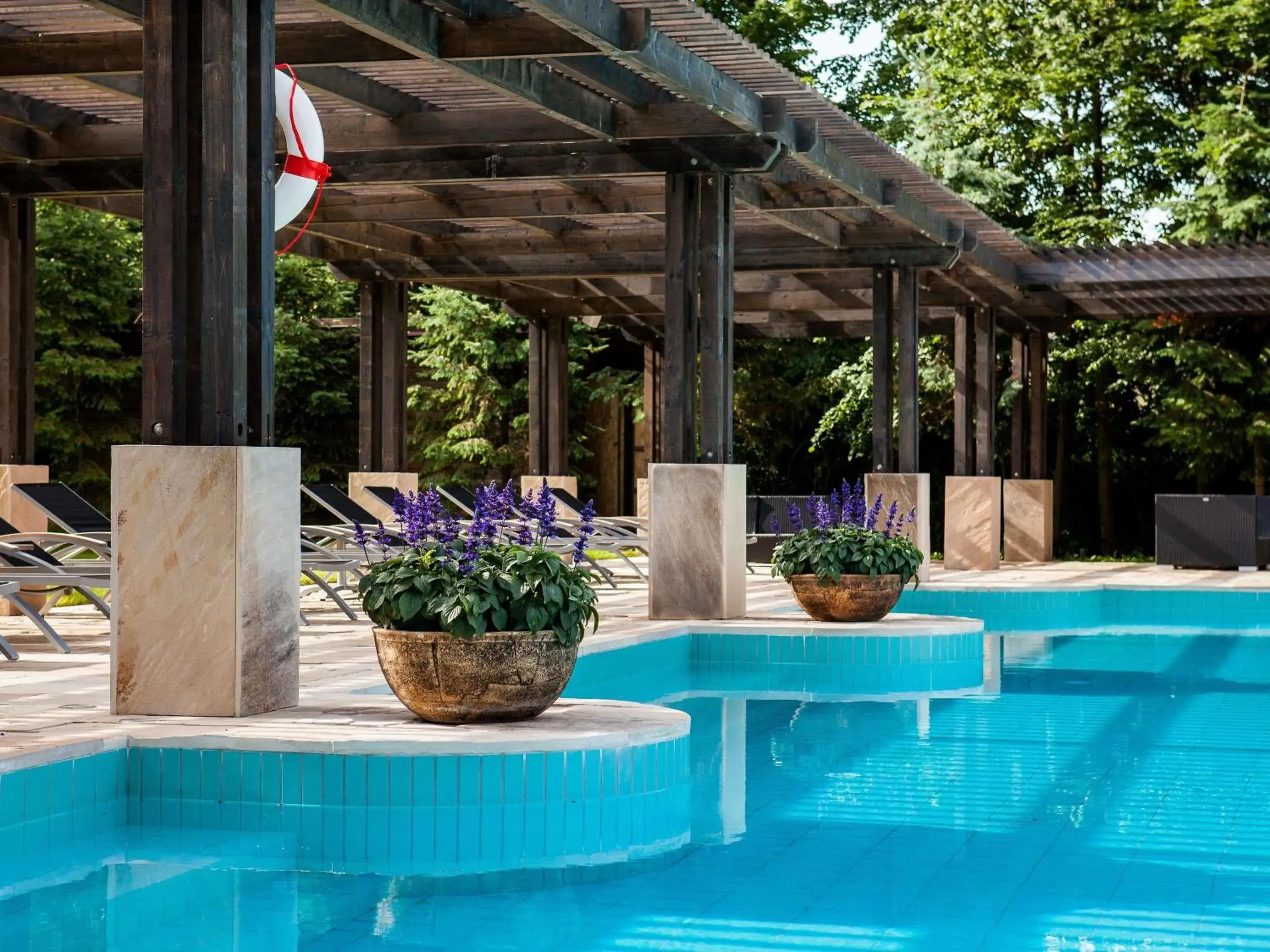 Pool view in Mercure Palanga Vanagupe Resort & SPA Pool view in Mercure Palanga Vanagupe Resort & SPA