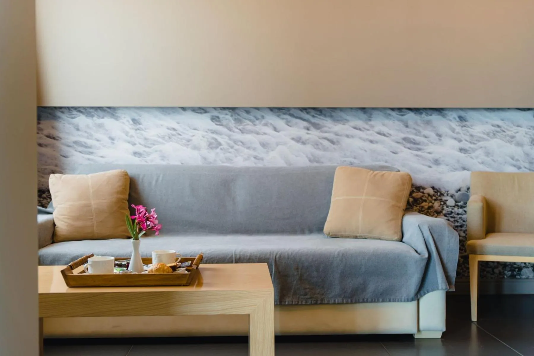 Seating area in Elysion Hotel