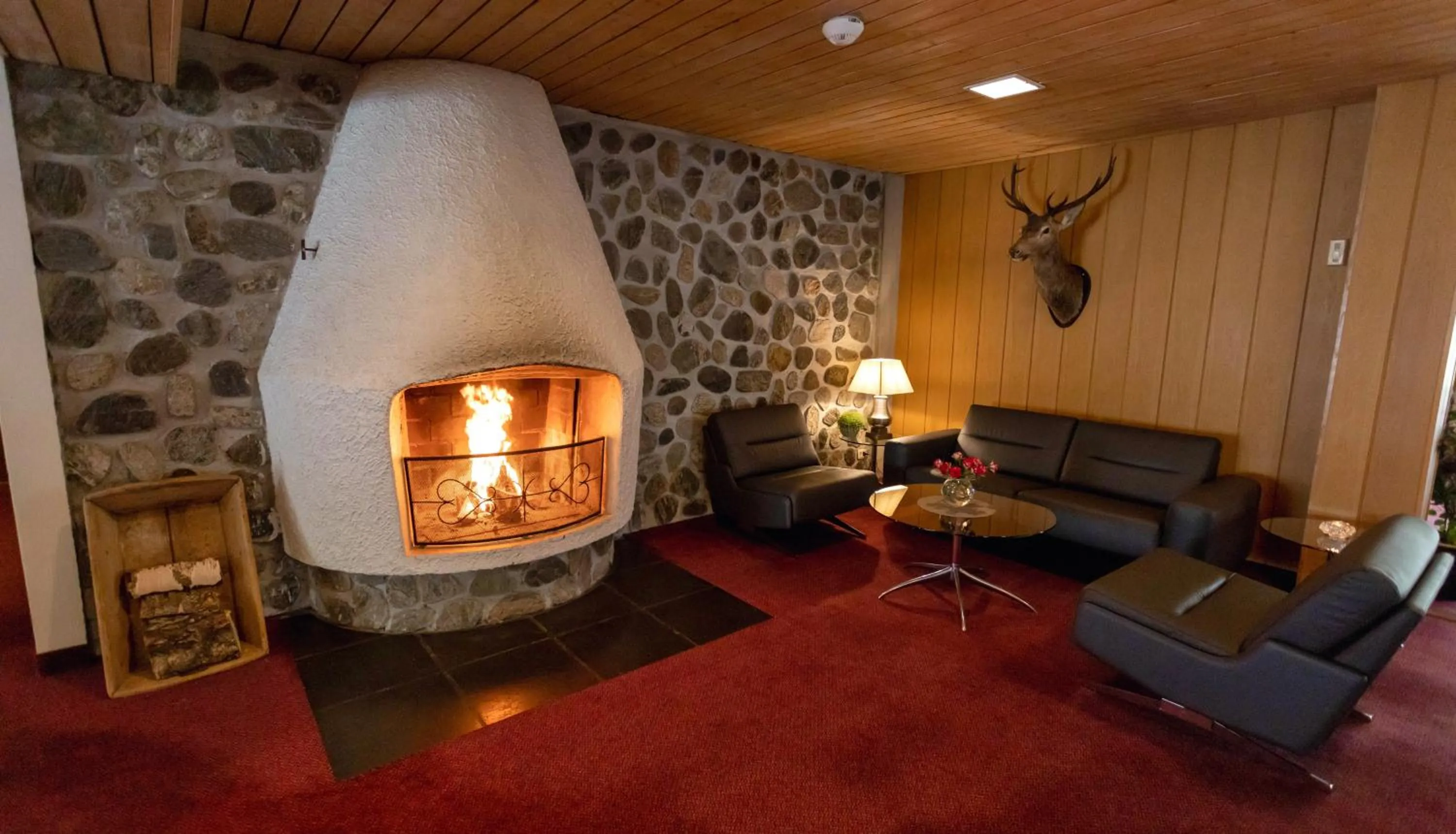 Communal lounge/ TV room in Lærdal Hotel