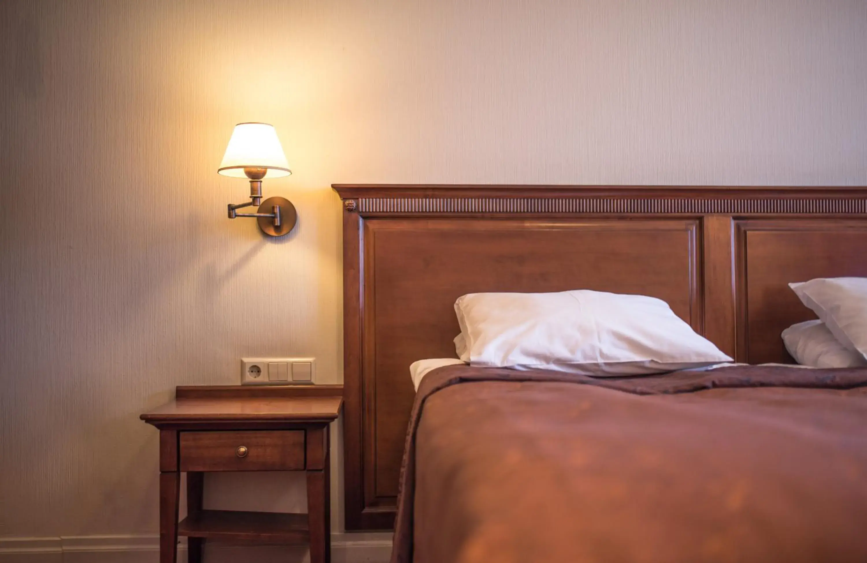 Bed in Daugirdas Old City Hotel Bed in Daugirdas Old City Hotel