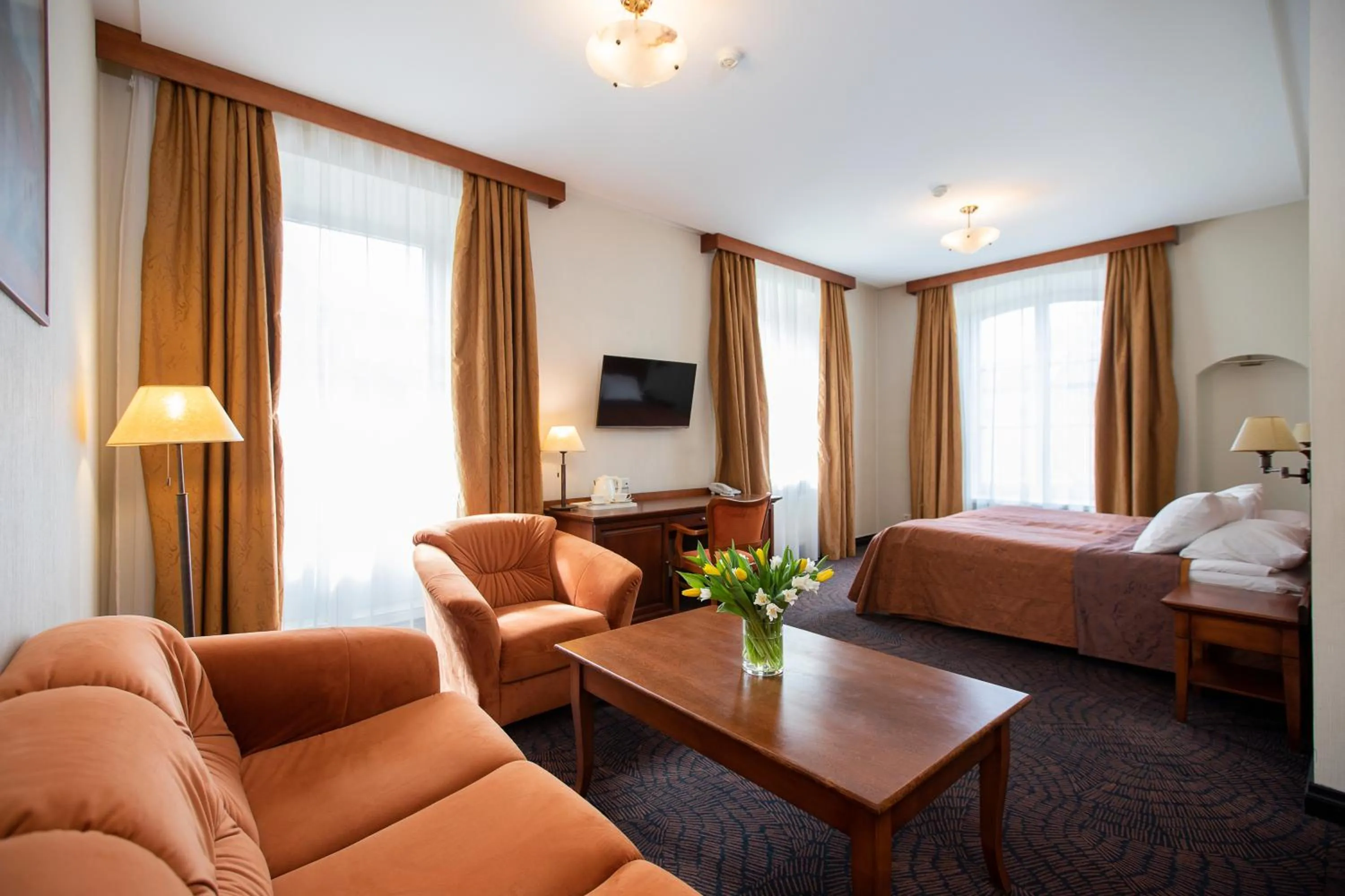 Bed in Daugirdas Old City Hotel