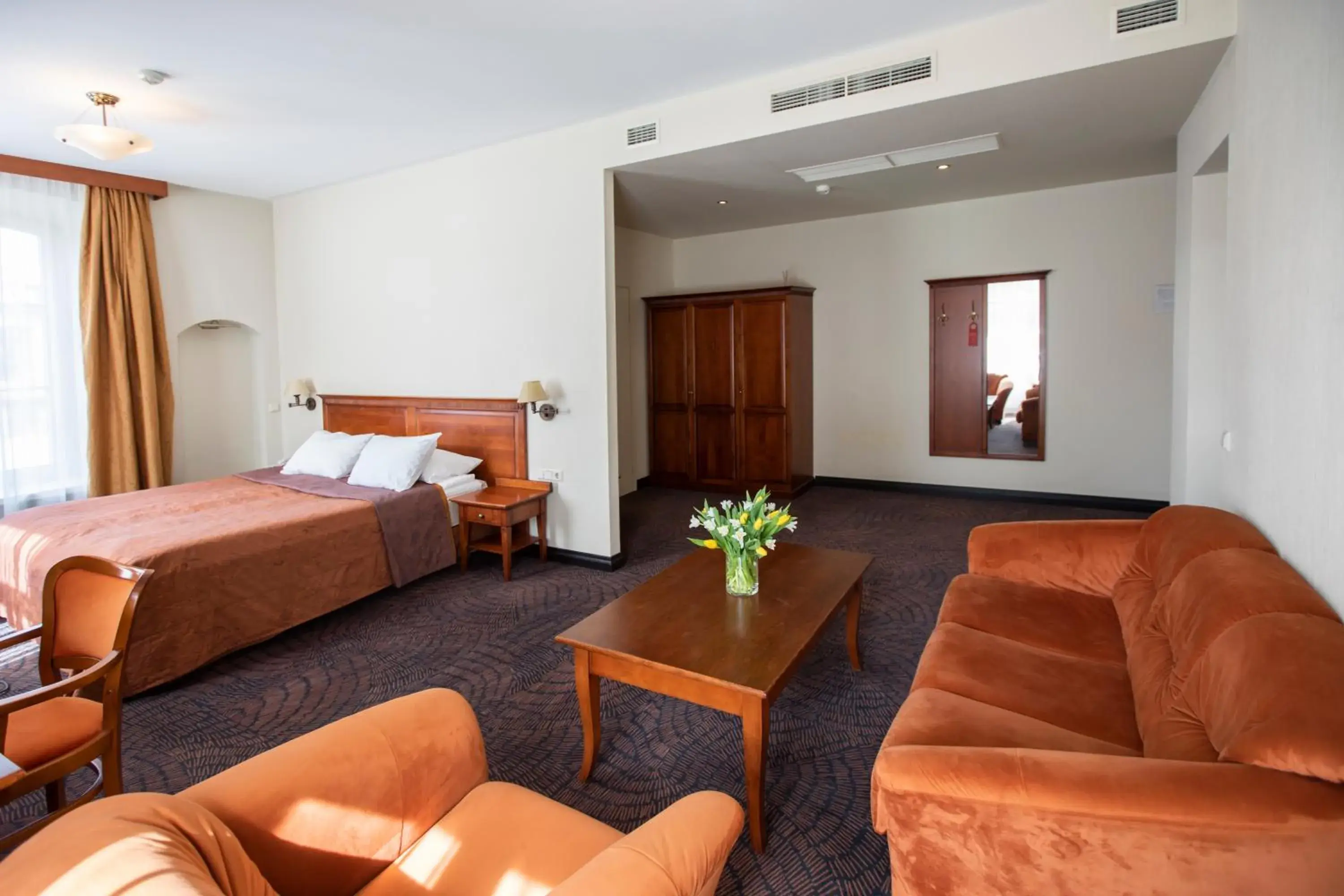 Bed in Daugirdas Old City Hotel Bed in Daugirdas Old City Hotel