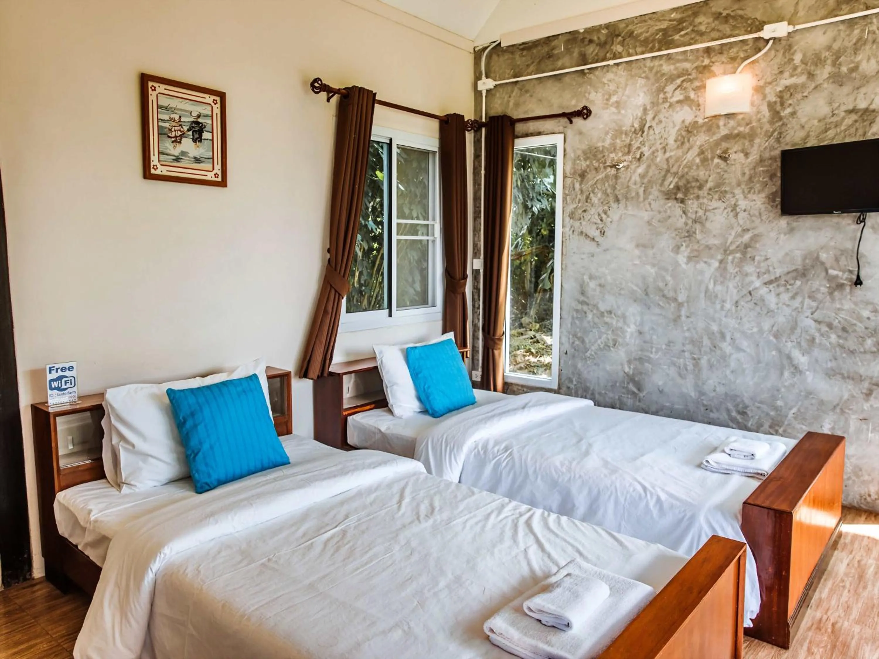 Photo of the whole room, Bed in Tantai Eco Farm Stay At Khao Yai