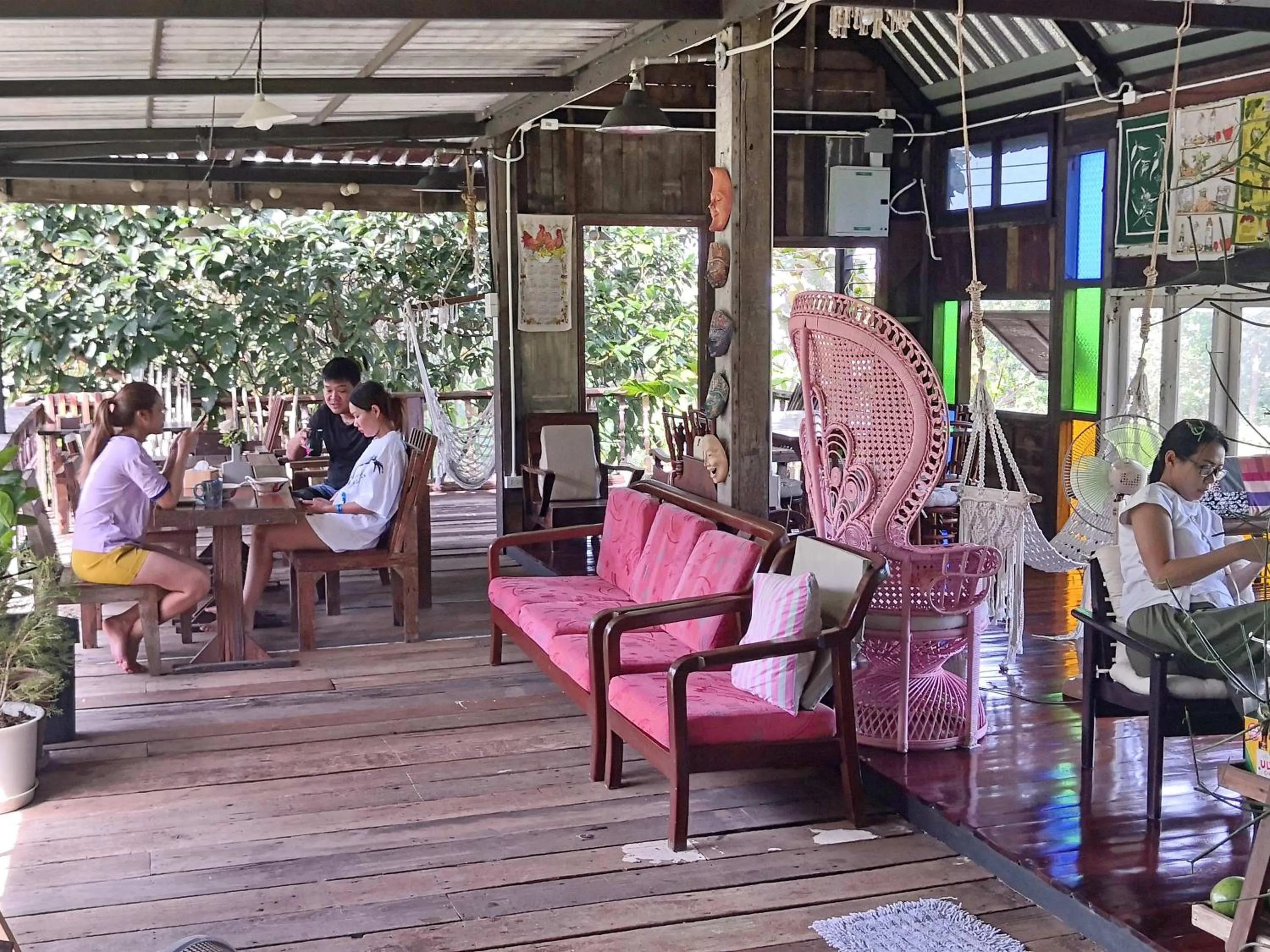 Lounge or bar in Tantai Eco Farm Stay At Khao Yai