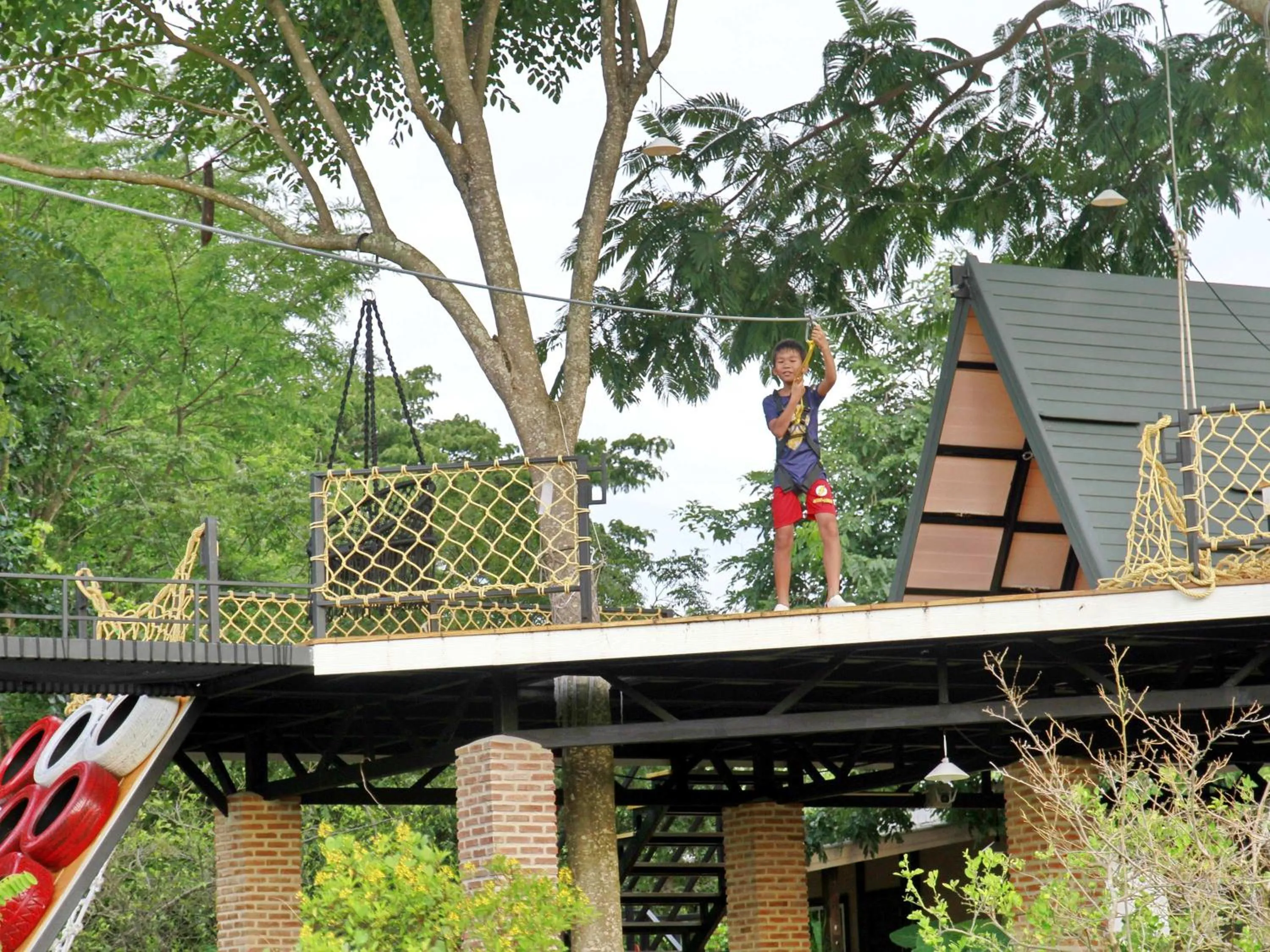 Children play ground in Tantai Eco Farm Stay At Khao Yai