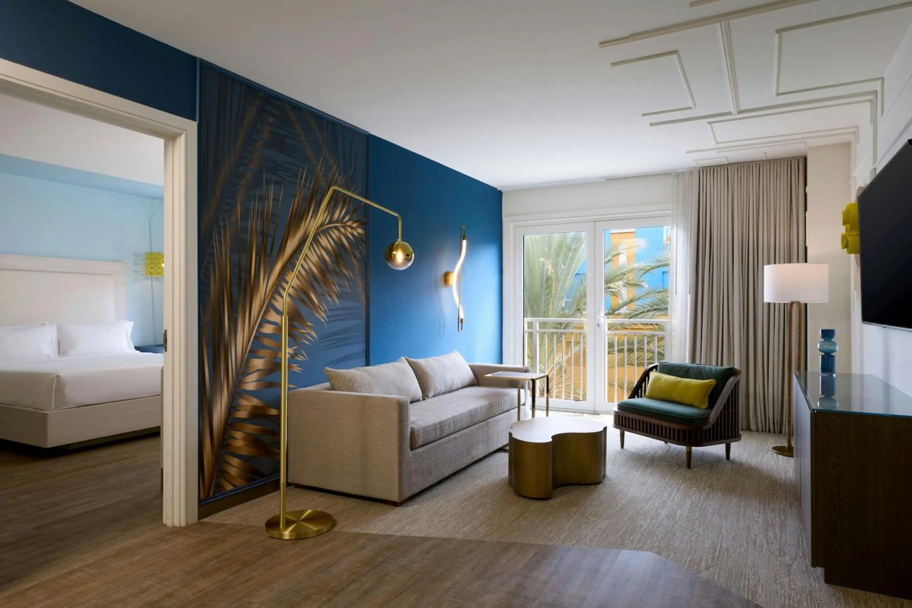 Photo of the whole room, Bed in Renaissance Wind Creek Curacao Resort