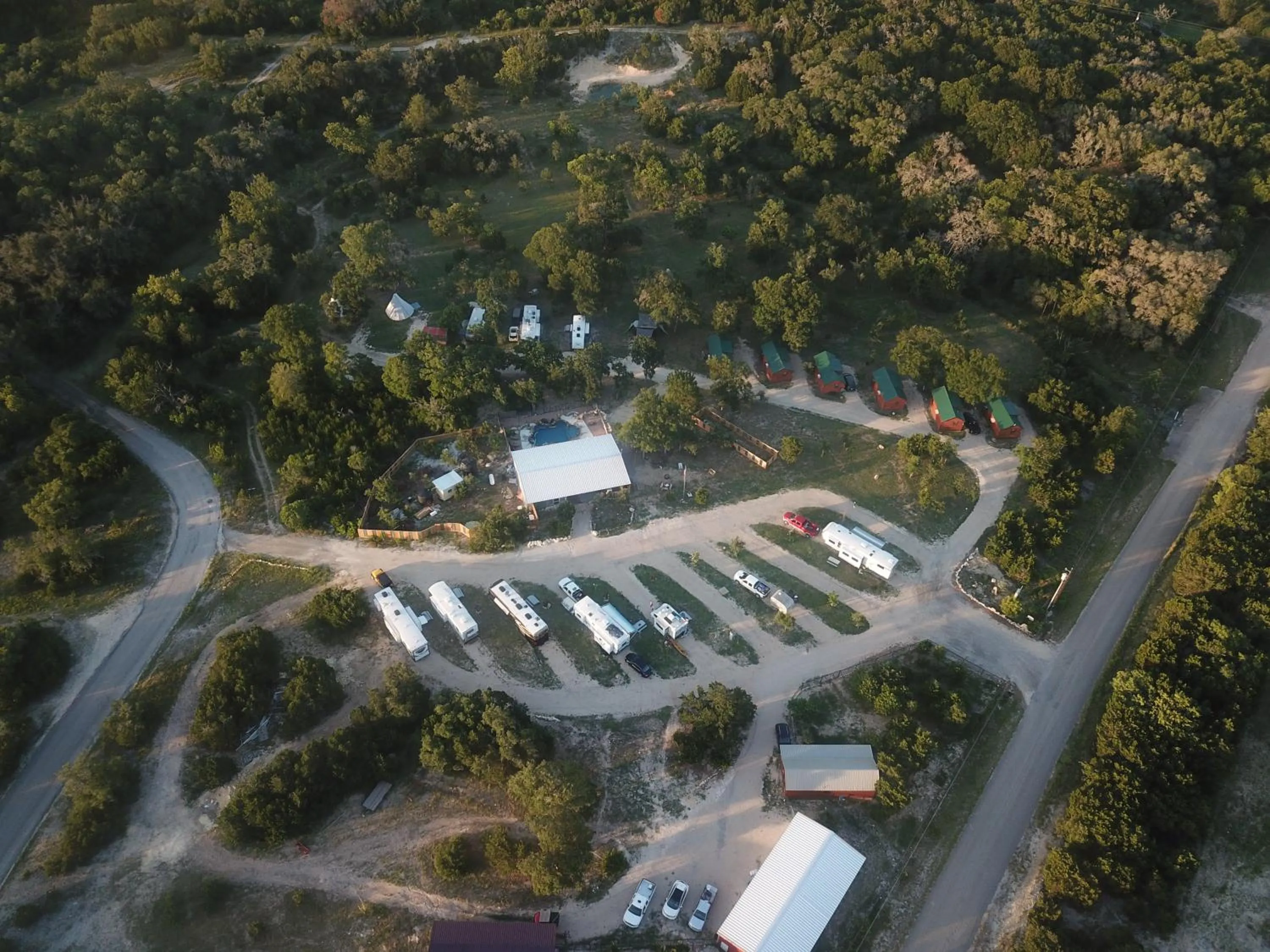 Bird's eye view in Al's Hideaway Cabin and RV Space, LLC
