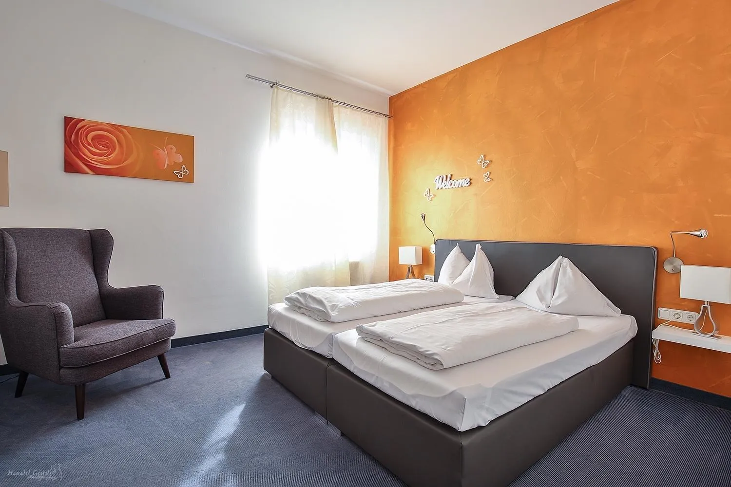 Bed in Stadthotel Gürtler