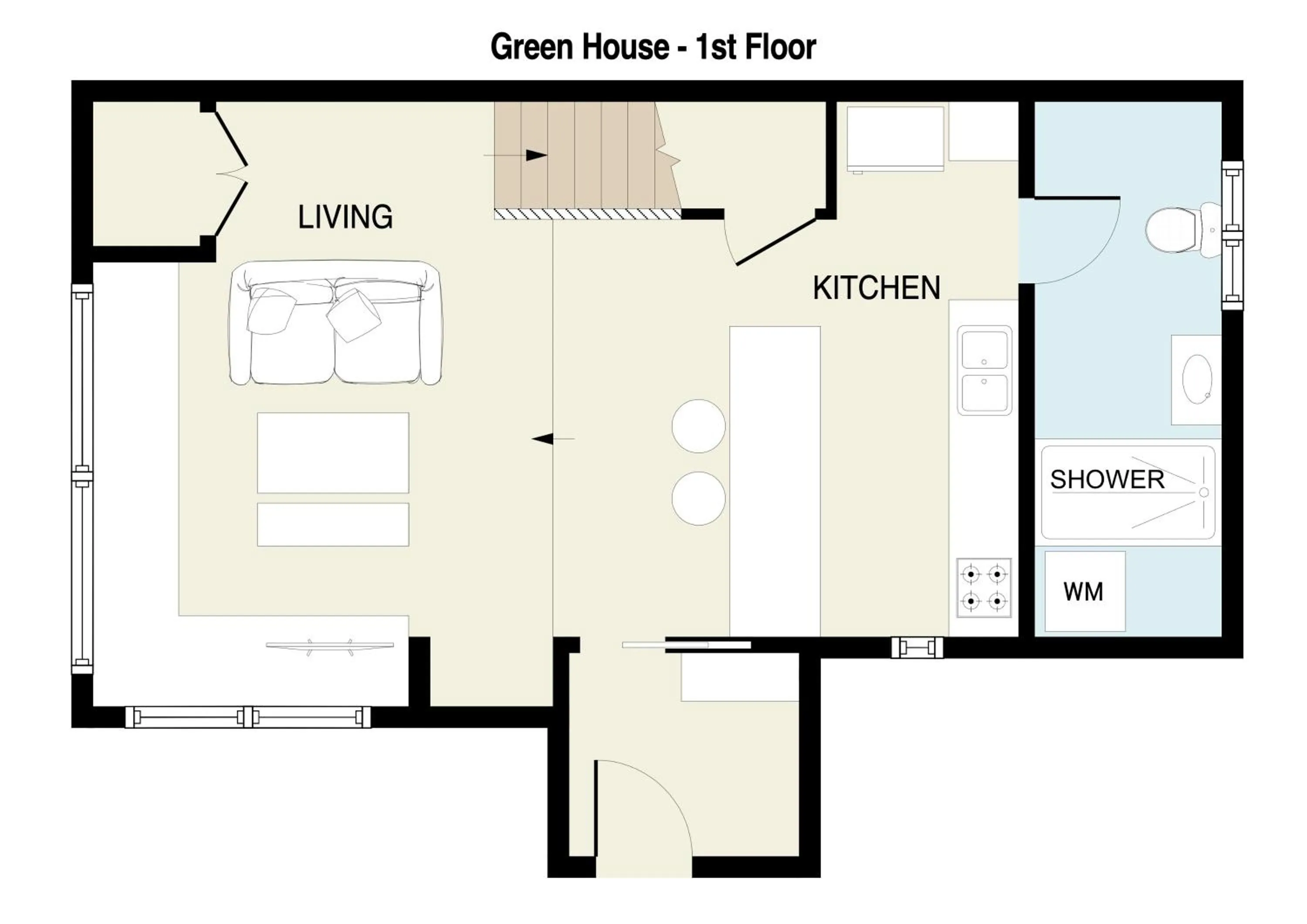 Floor plan in Green House