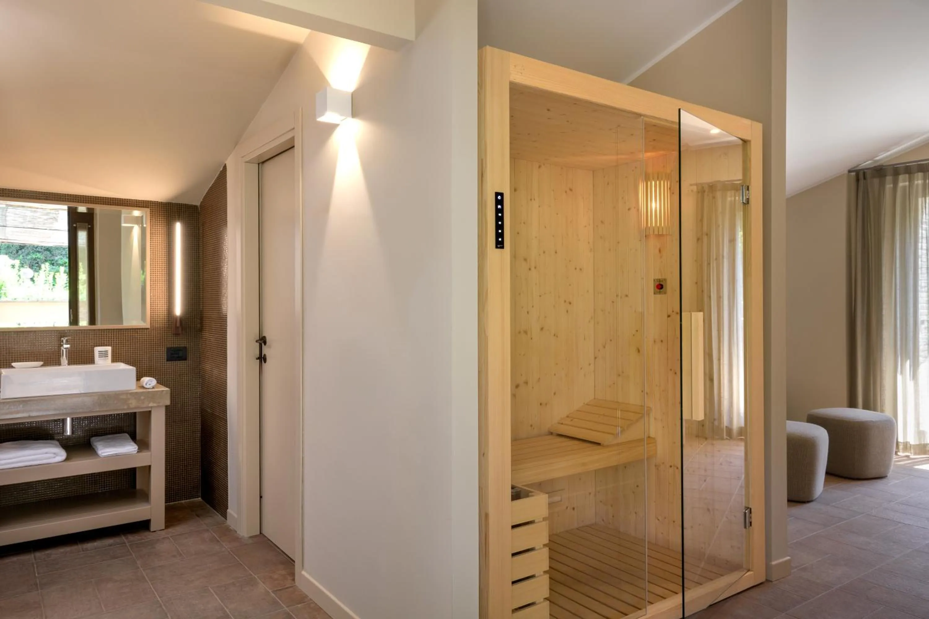 Sauna in Altarocca Wine Resort Adults Only