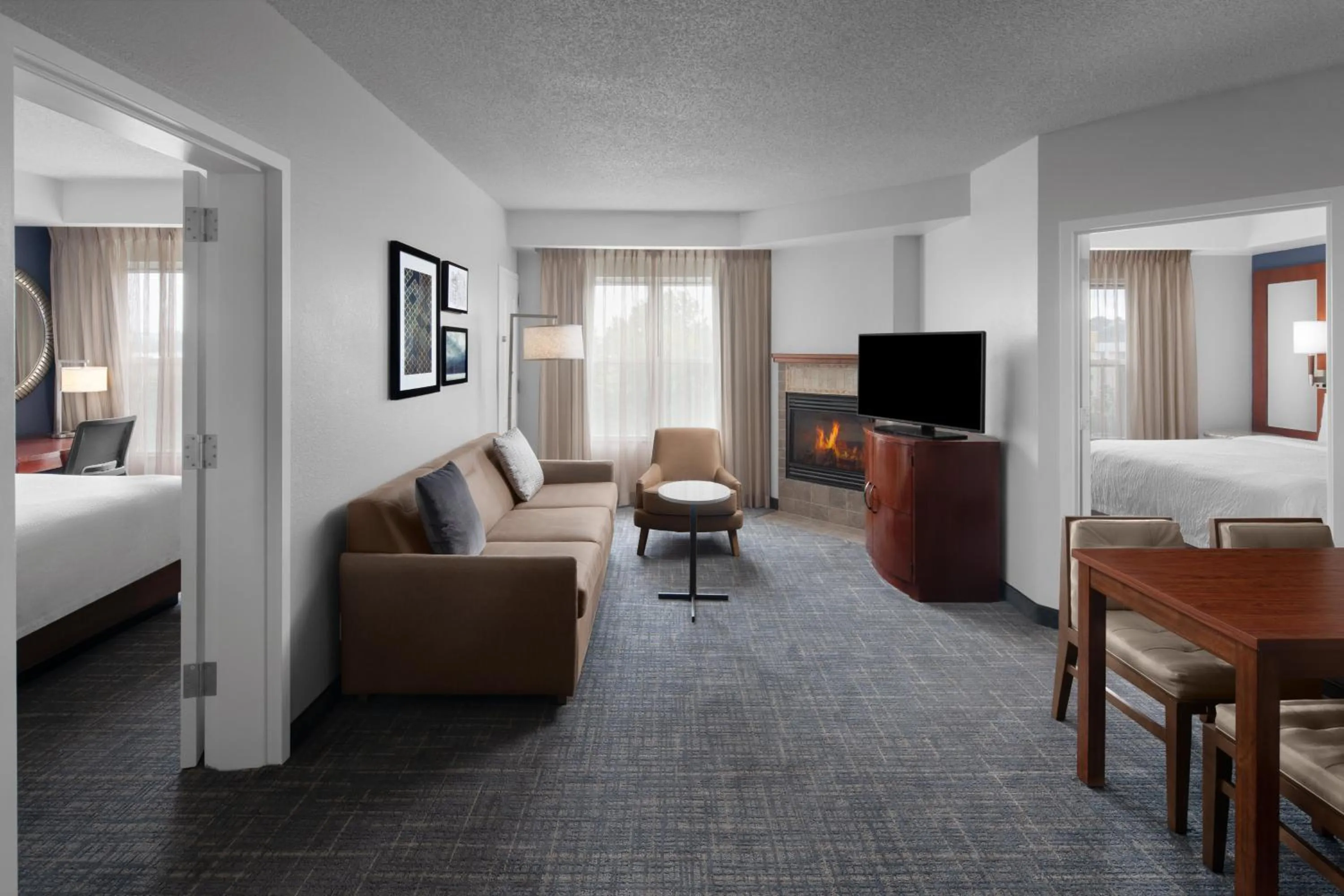 Living room, Bed in Residence Inn East Rutherford Meadowlands