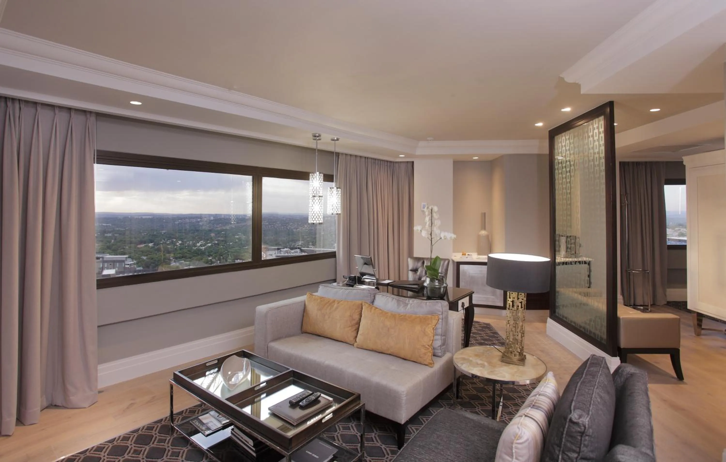 Living room in Sandton Sun and Towers