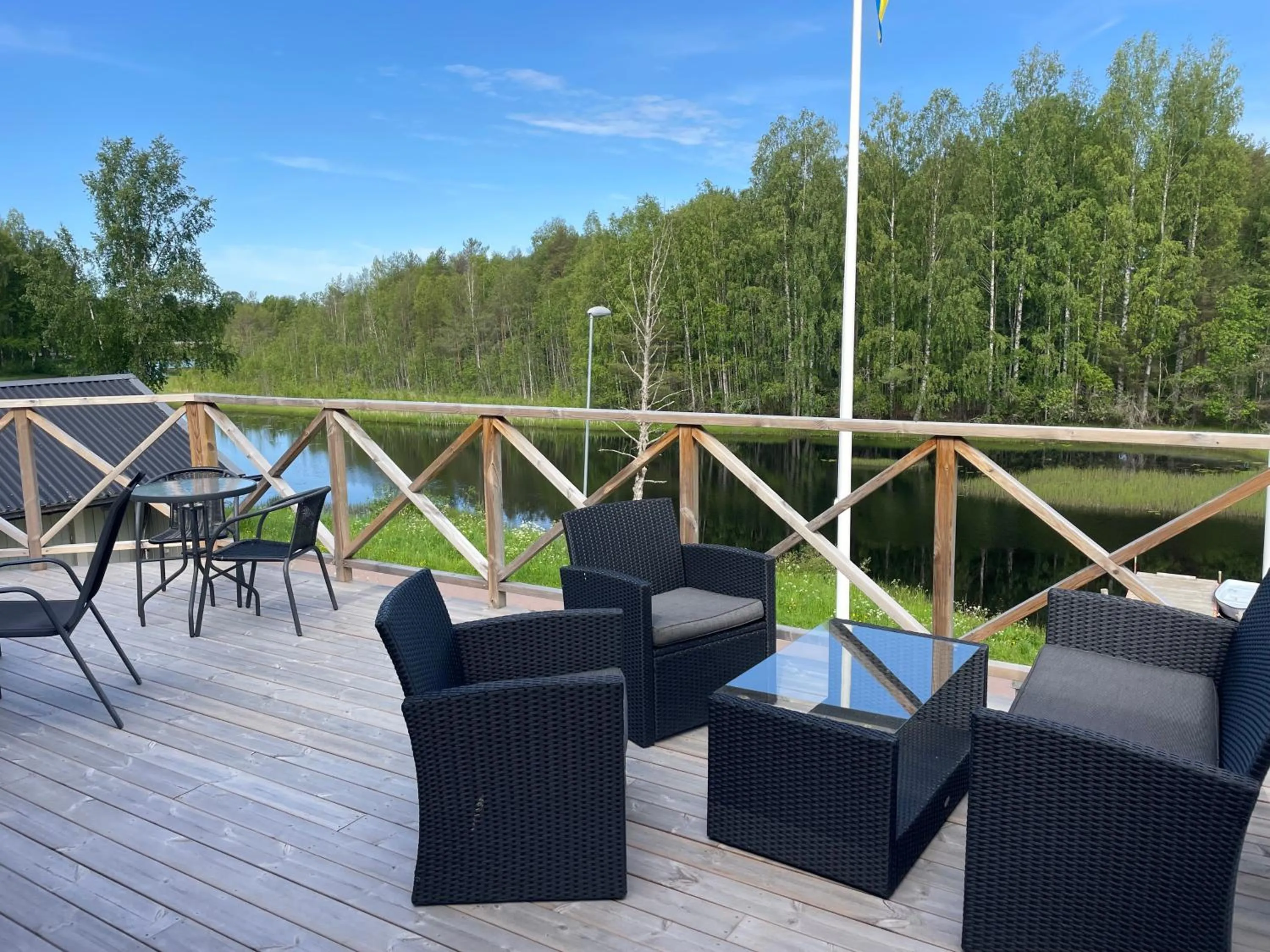 Patio in Hotell Strandvillan Orsa