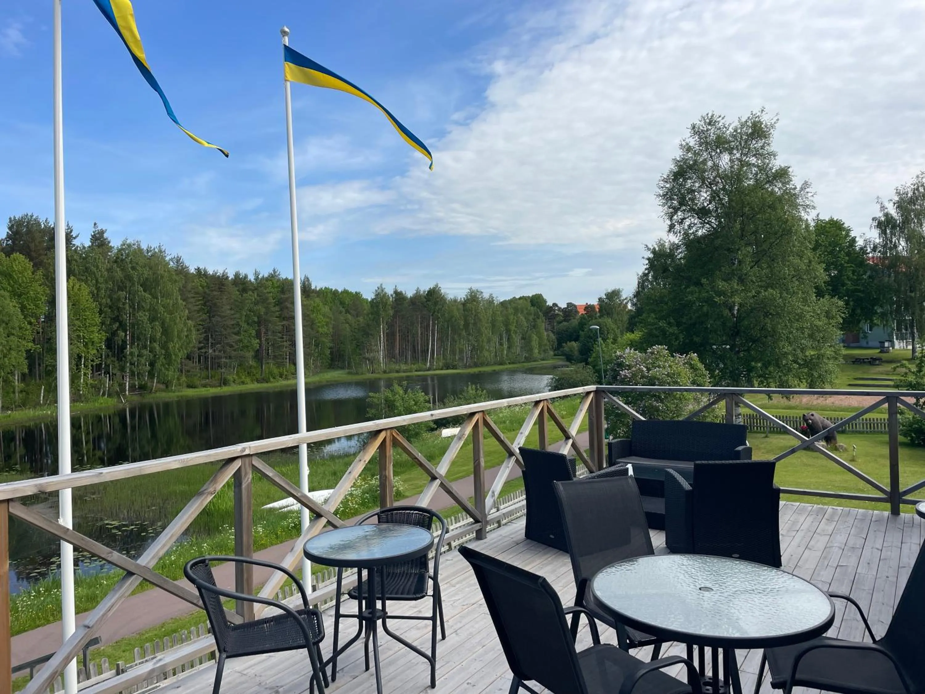 Patio in Hotell Strandvillan Orsa