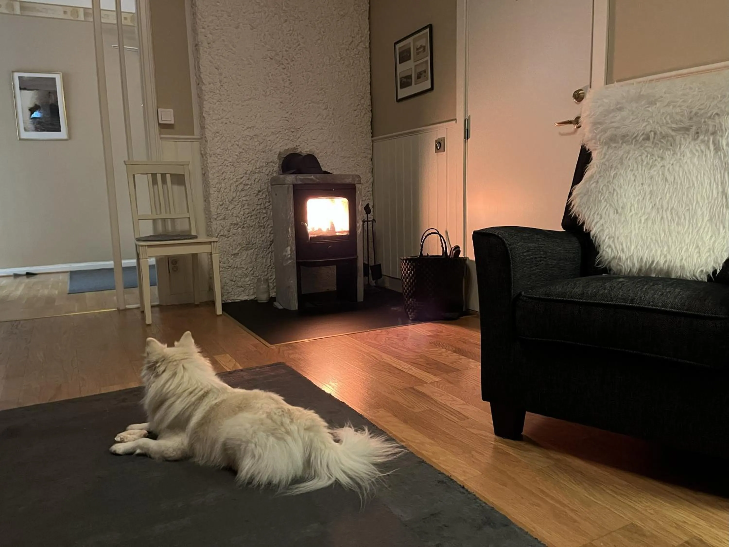 Living room in Hotell Strandvillan Orsa