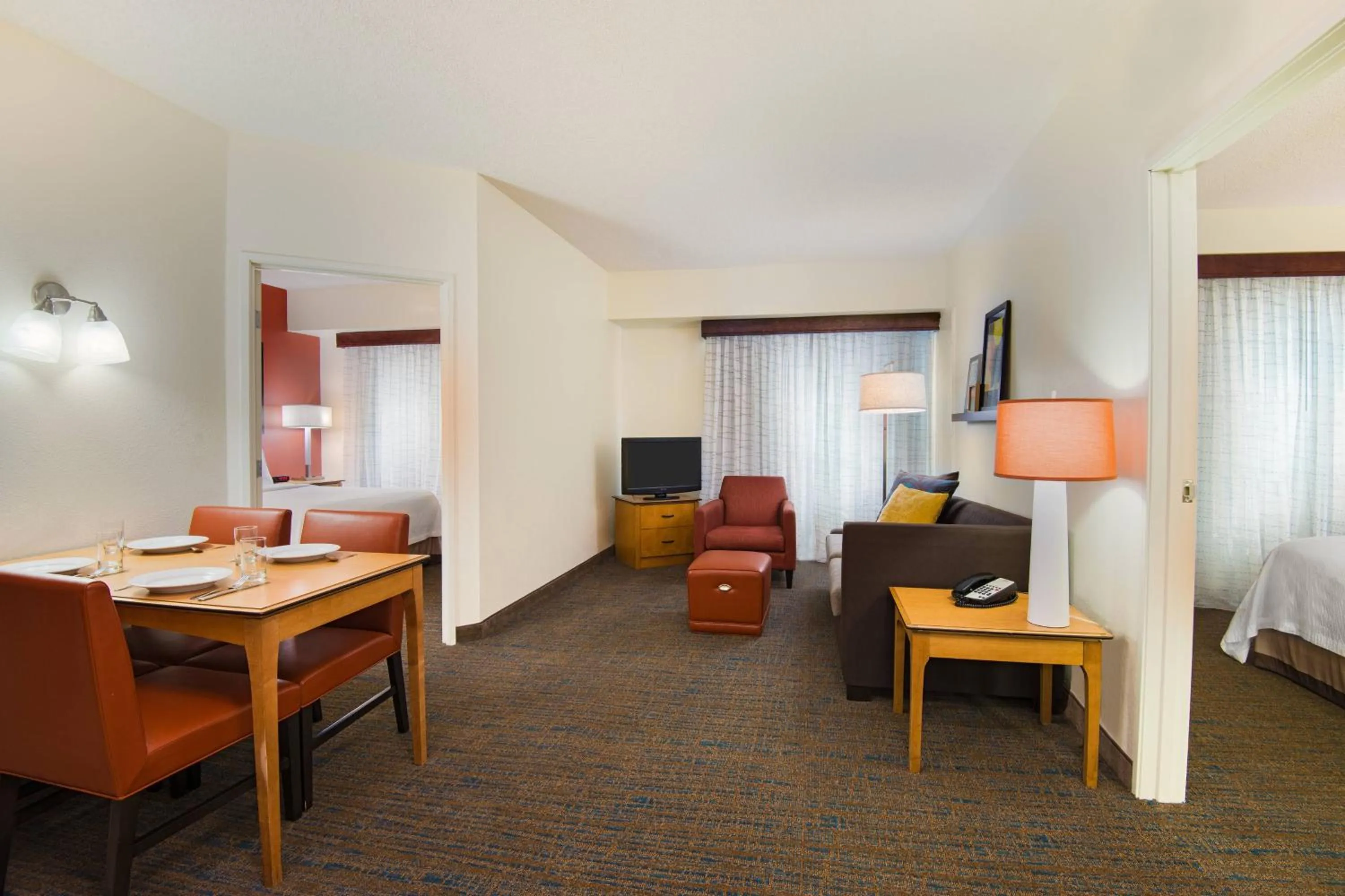 Living room, Bed in Residence Inn Fort Lauderdale SW/Miramar