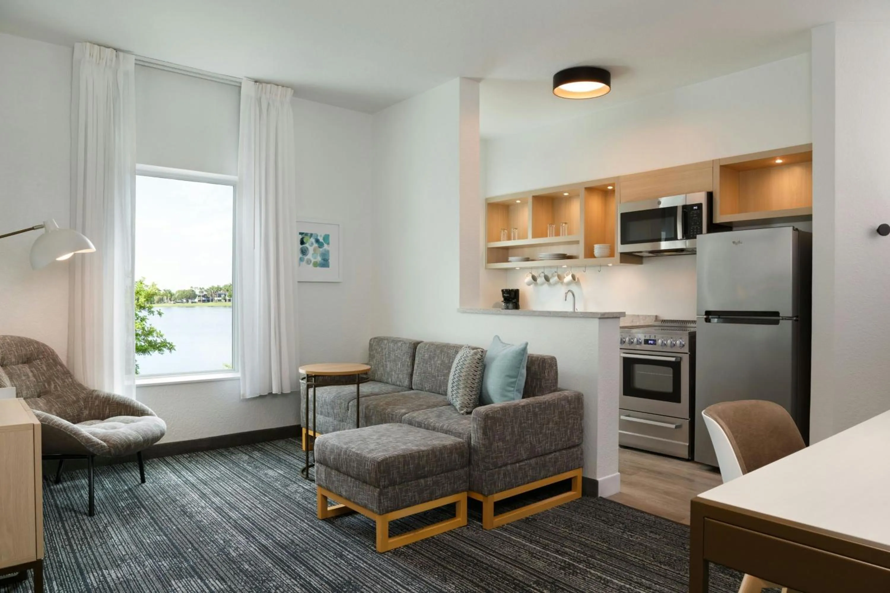 Living room in TownePlace Suites Fort Lauderdale West