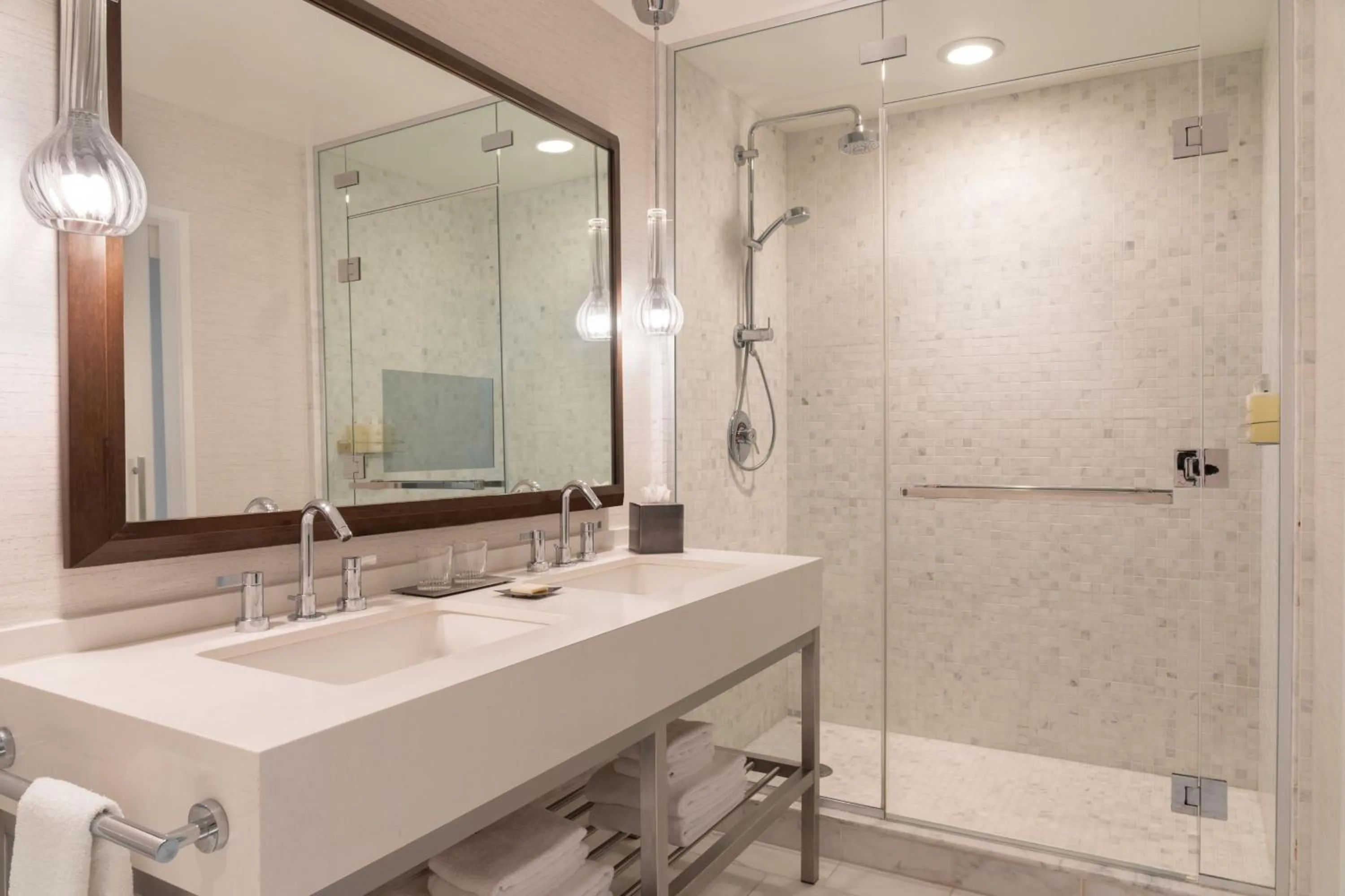 Bathroom in JW Marriott Los Angeles L.A. LIVE