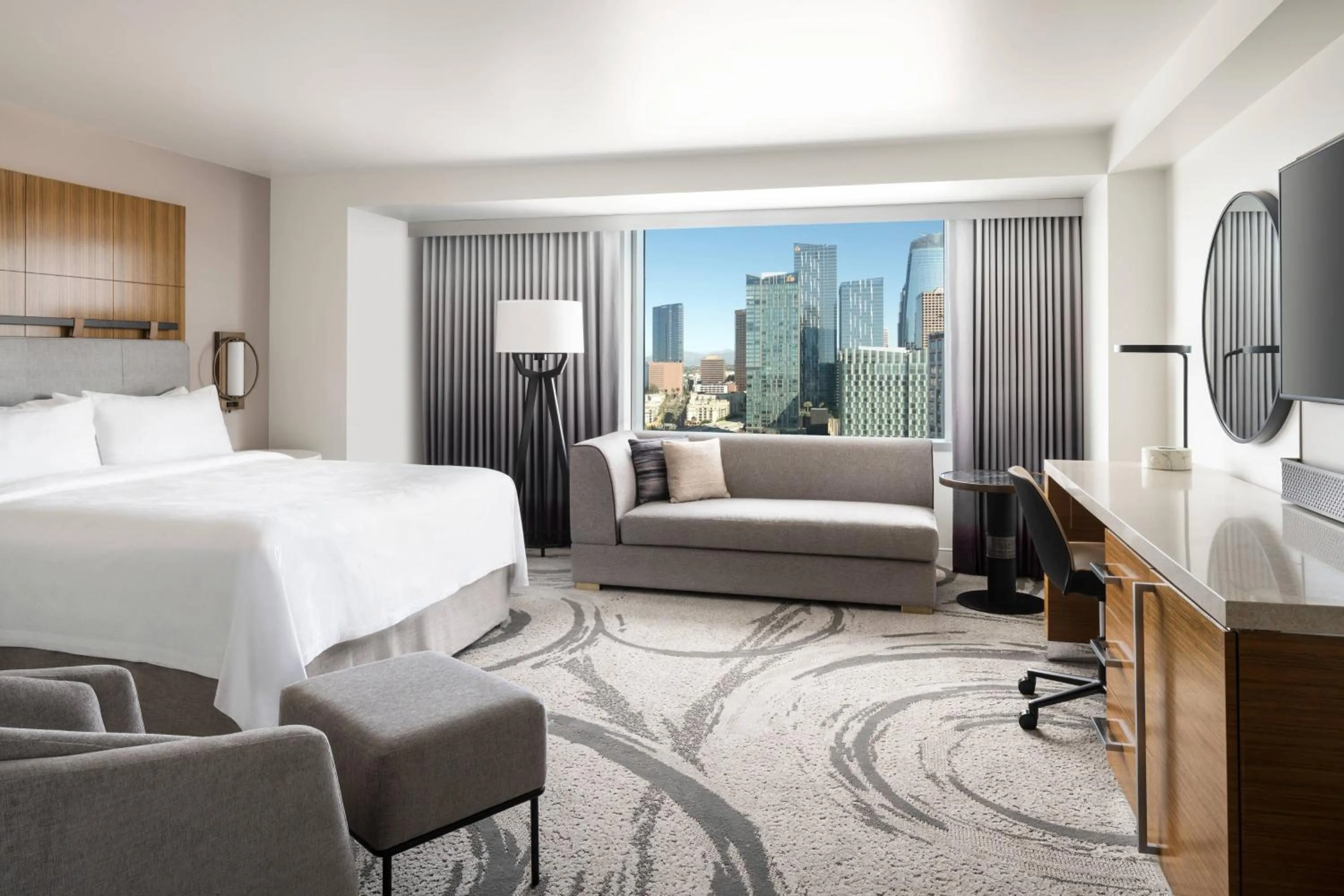 Photo of the whole room, Bed in JW Marriott Los Angeles L.A. LIVE