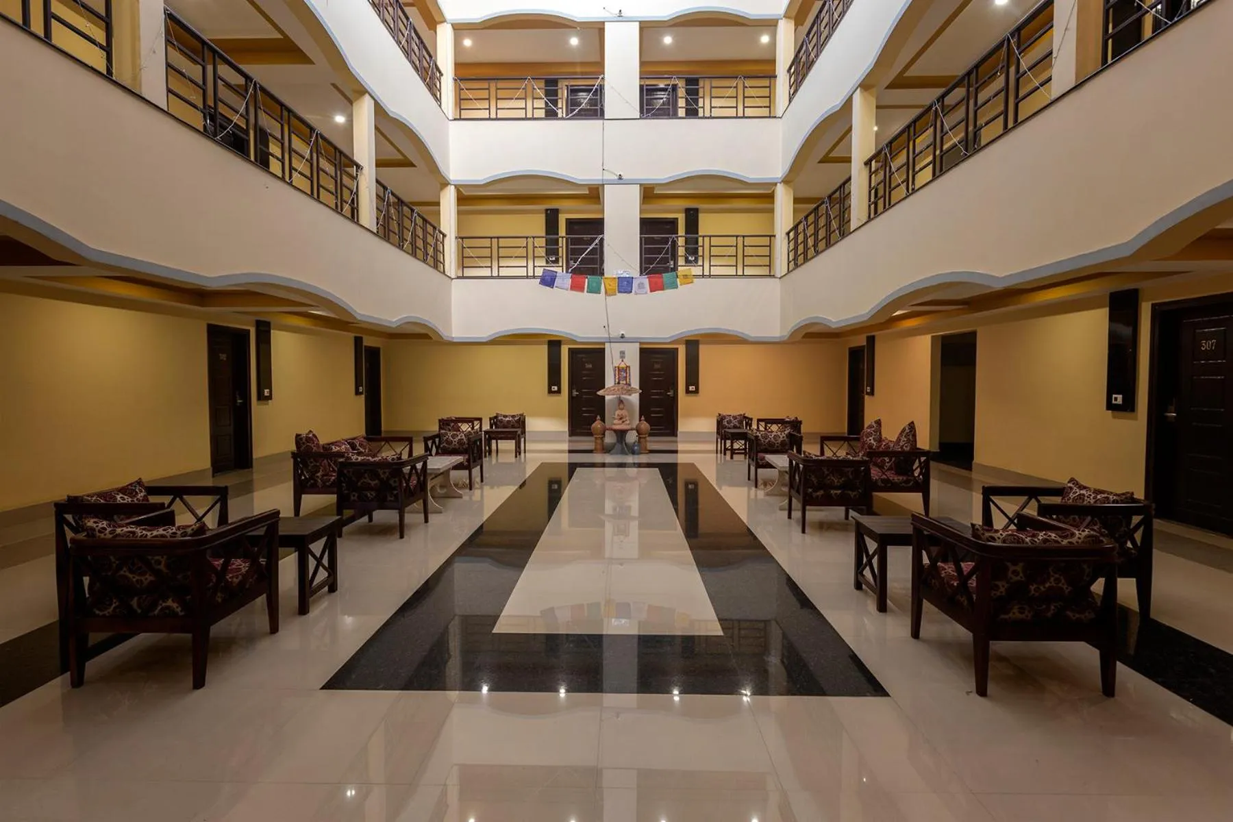 Seating area in The Loft Hotel, Siliguri