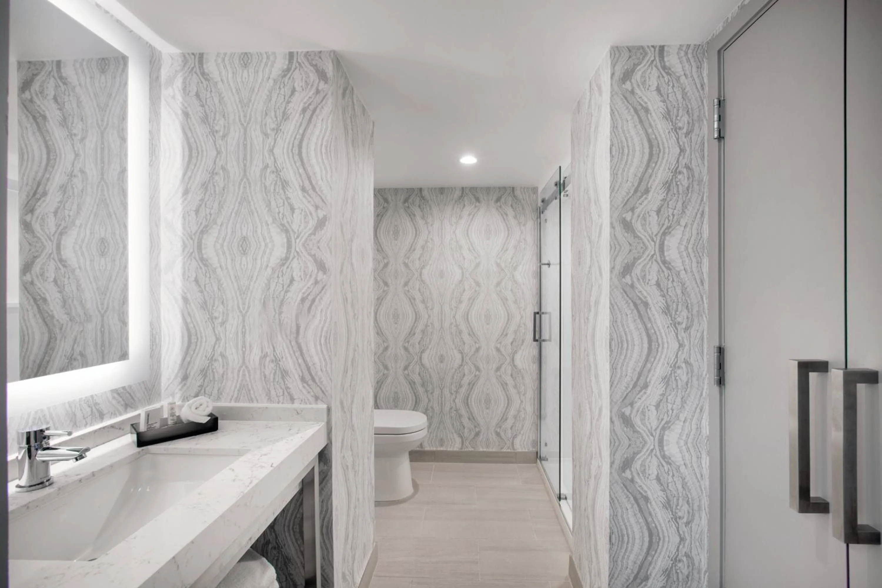 Bathroom in Courtyard by Marriott Miami Aventura Mall