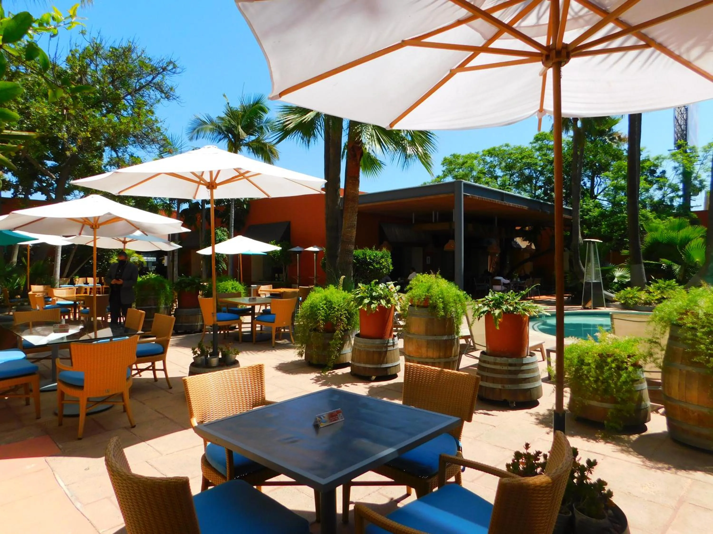 Patio in Hotel Palacio Azteca Tijuana, Trademark by Wyndham