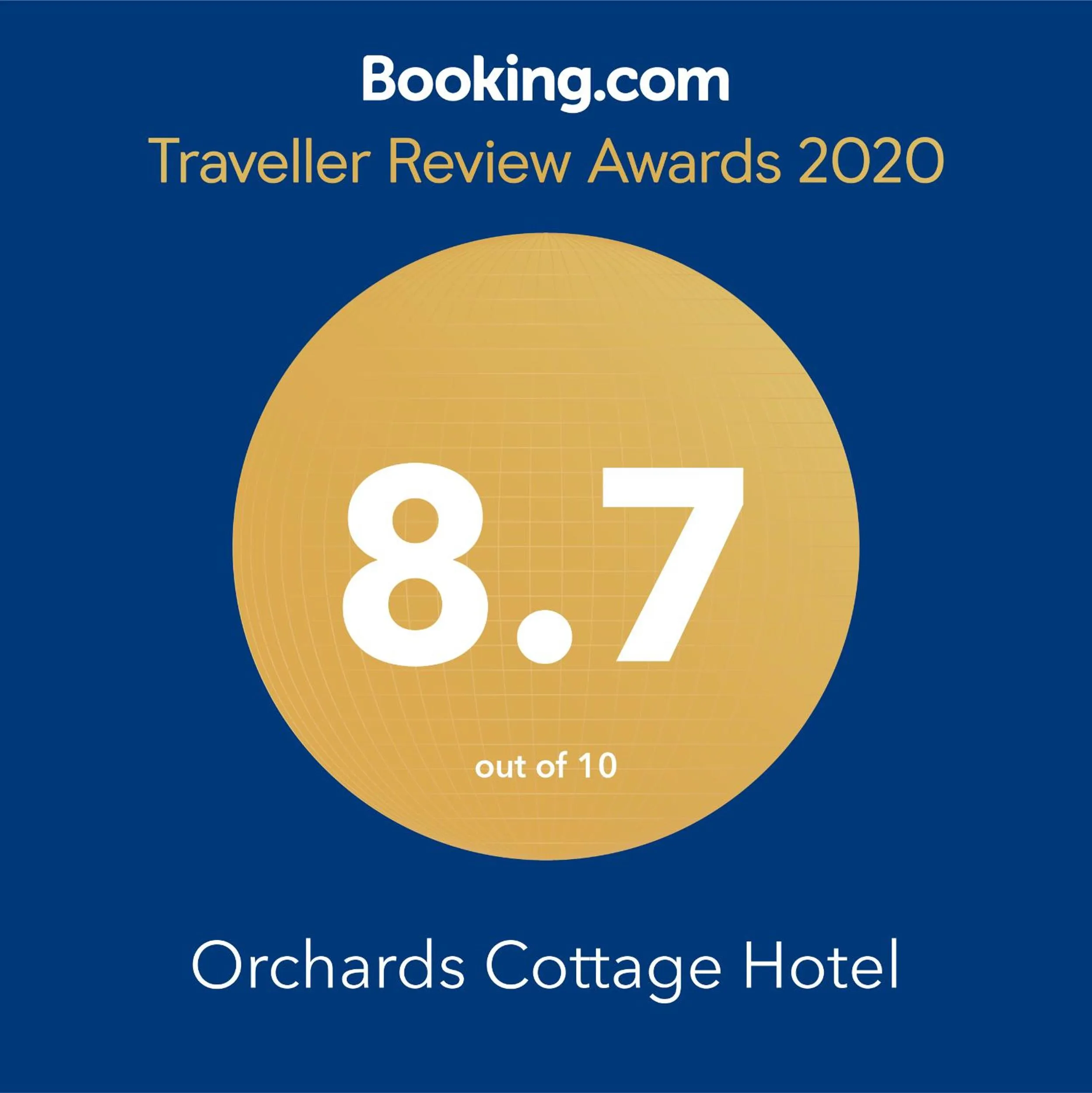 Certificate/Award in Orchards Cottage Hotel